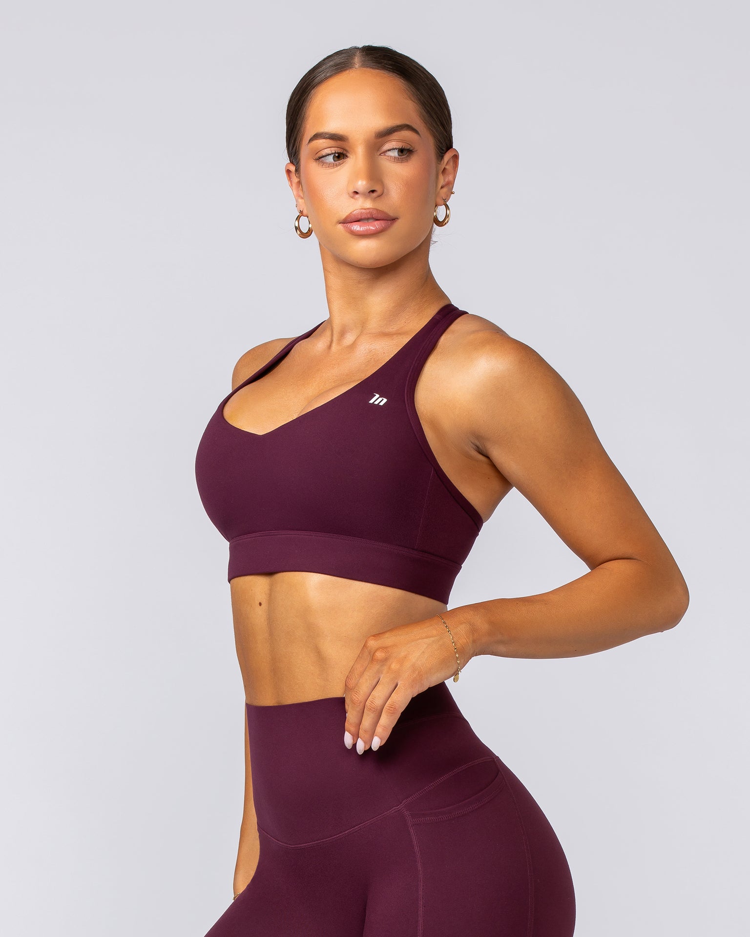 Elite Support Bra - Sangria-Sports Bras-XXS-022501SGRA-XXS-MNAPPRL40761-3-Muscle Nation
