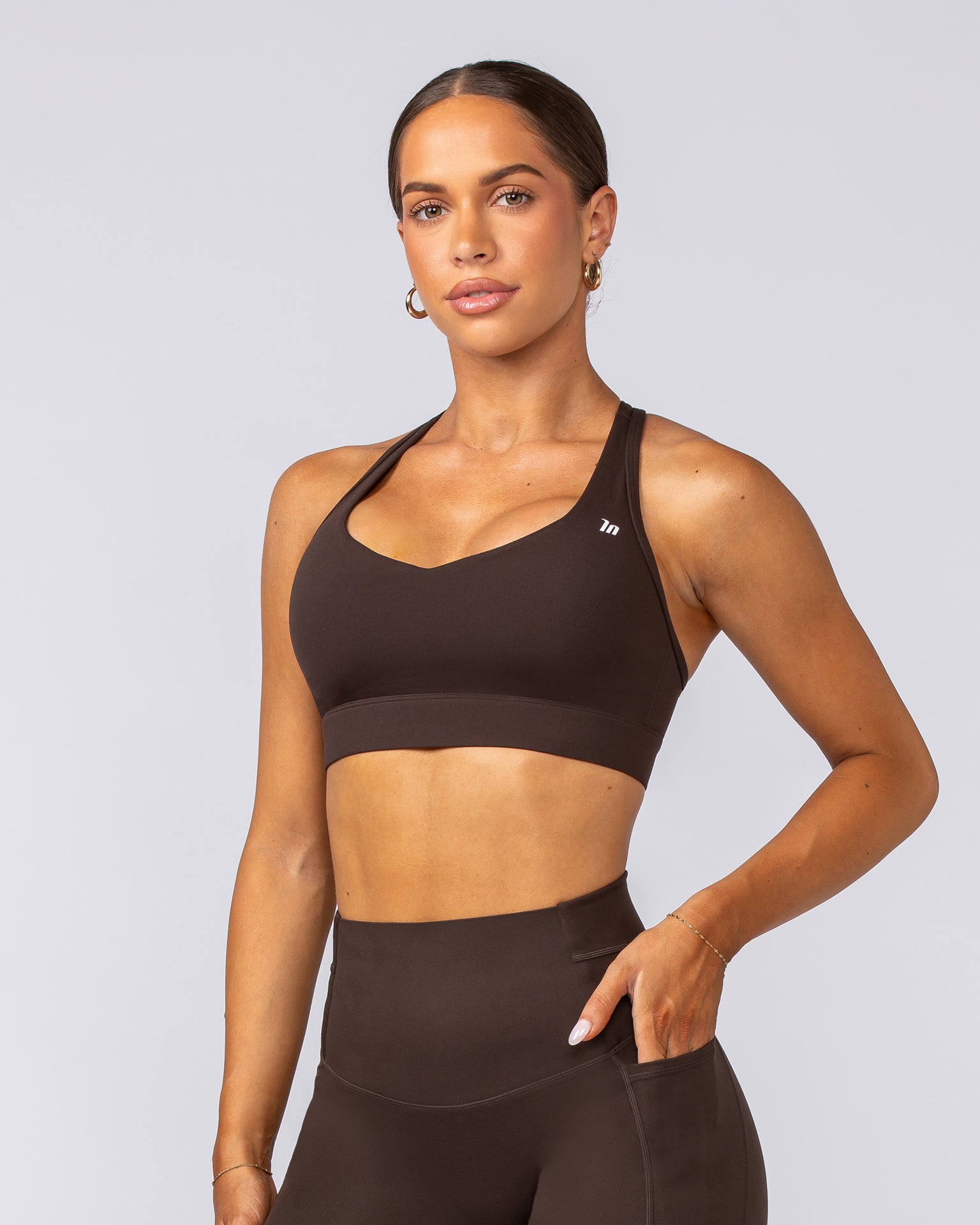 Elite Support Bra - Cocoa-Sports Bras-XXS-022501COCOA-XXS-MNAPPRL40752-2-Muscle Nation