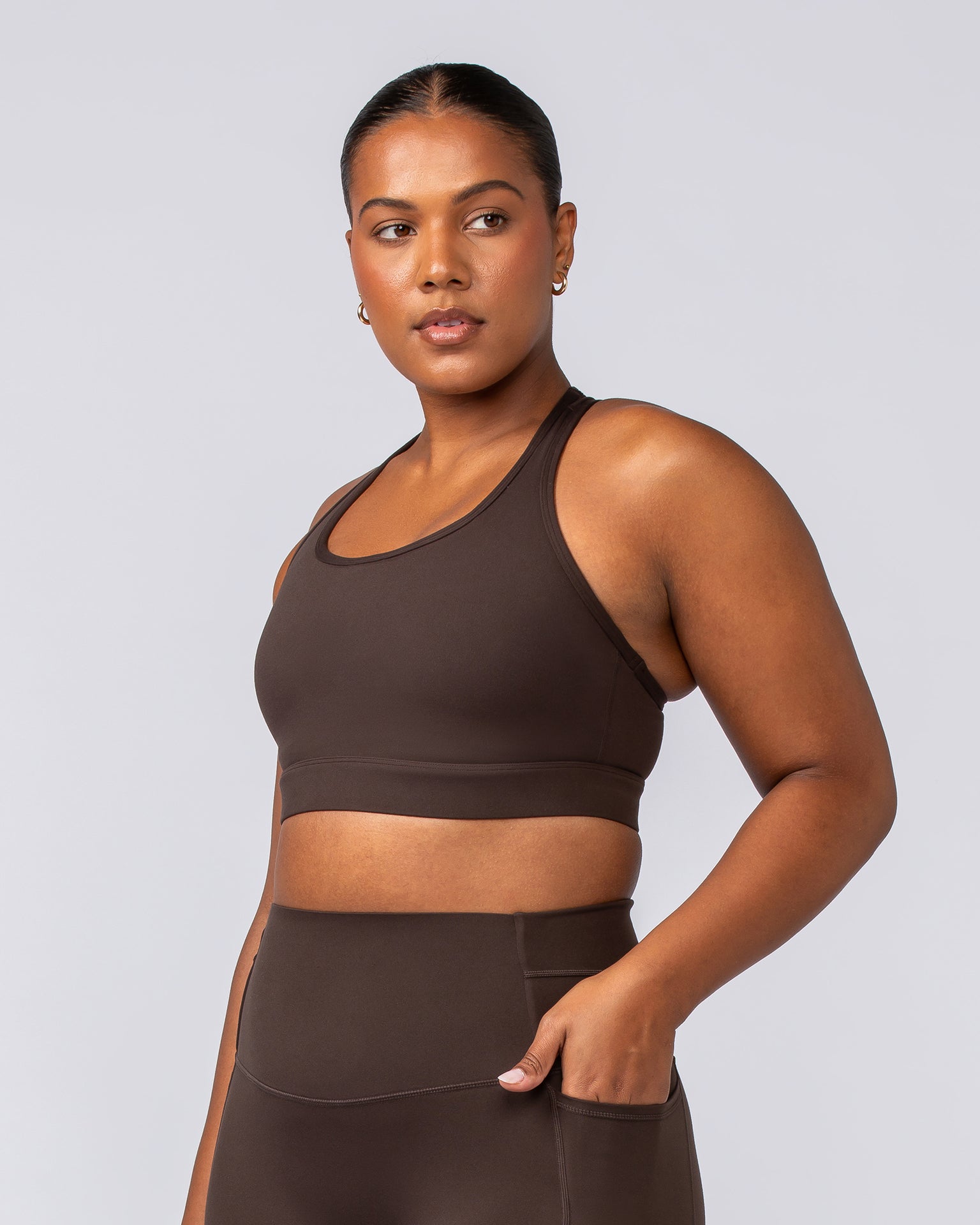 Unrivalled Moulded Bra - Cocoa-Sports Bras-XS-022502COCOA-XS-MNAPPRL40592-2-Muscle Nation