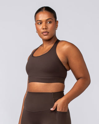 Unrivalled Moulded Bra - Cocoa-Sports Bras-XS-022502COCOA-XS-MNAPPRL40592-2-Muscle Nation