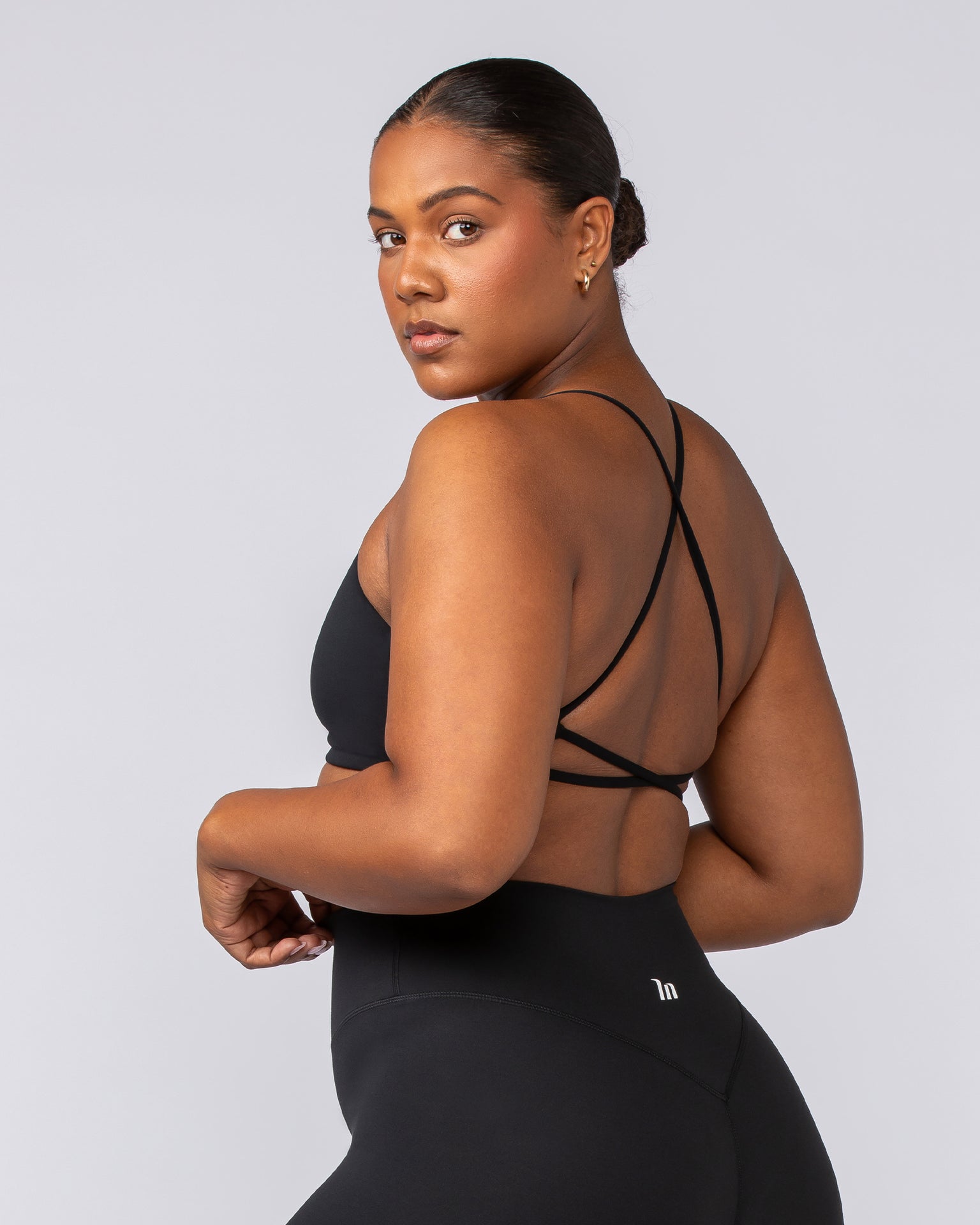 Liberty Strike Bralette - Black-Bralettes-XXS-022506BLK-XXS-MNAPPRL40539-4-Muscle Nation