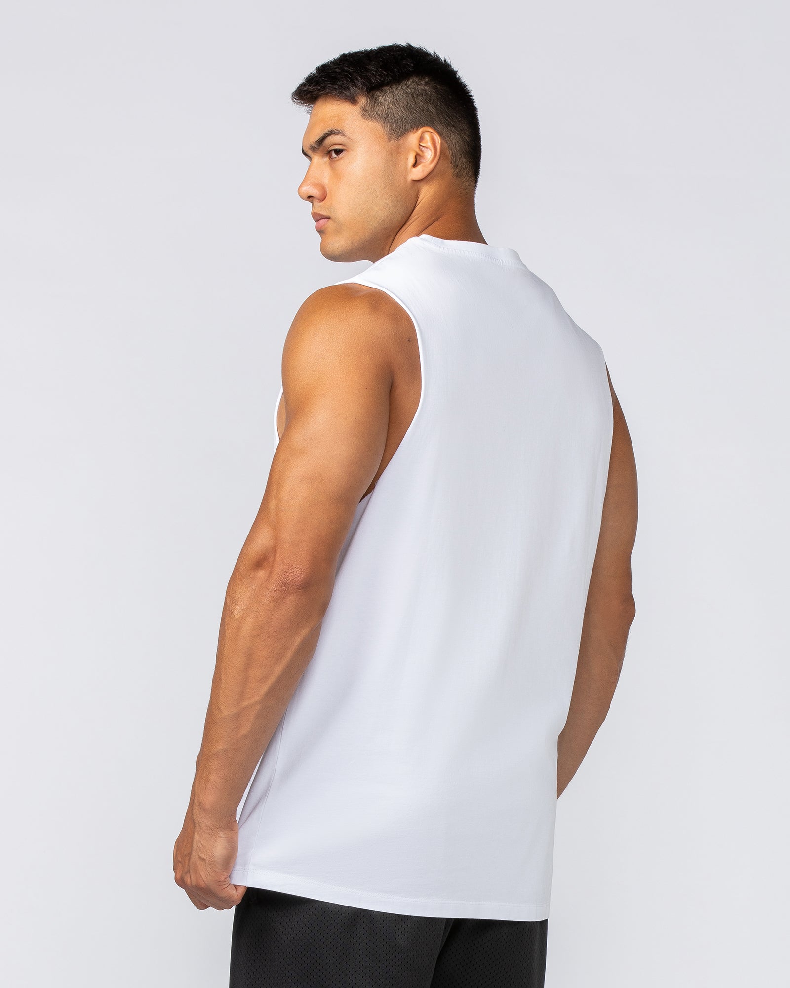 Throwback Training Tank - White