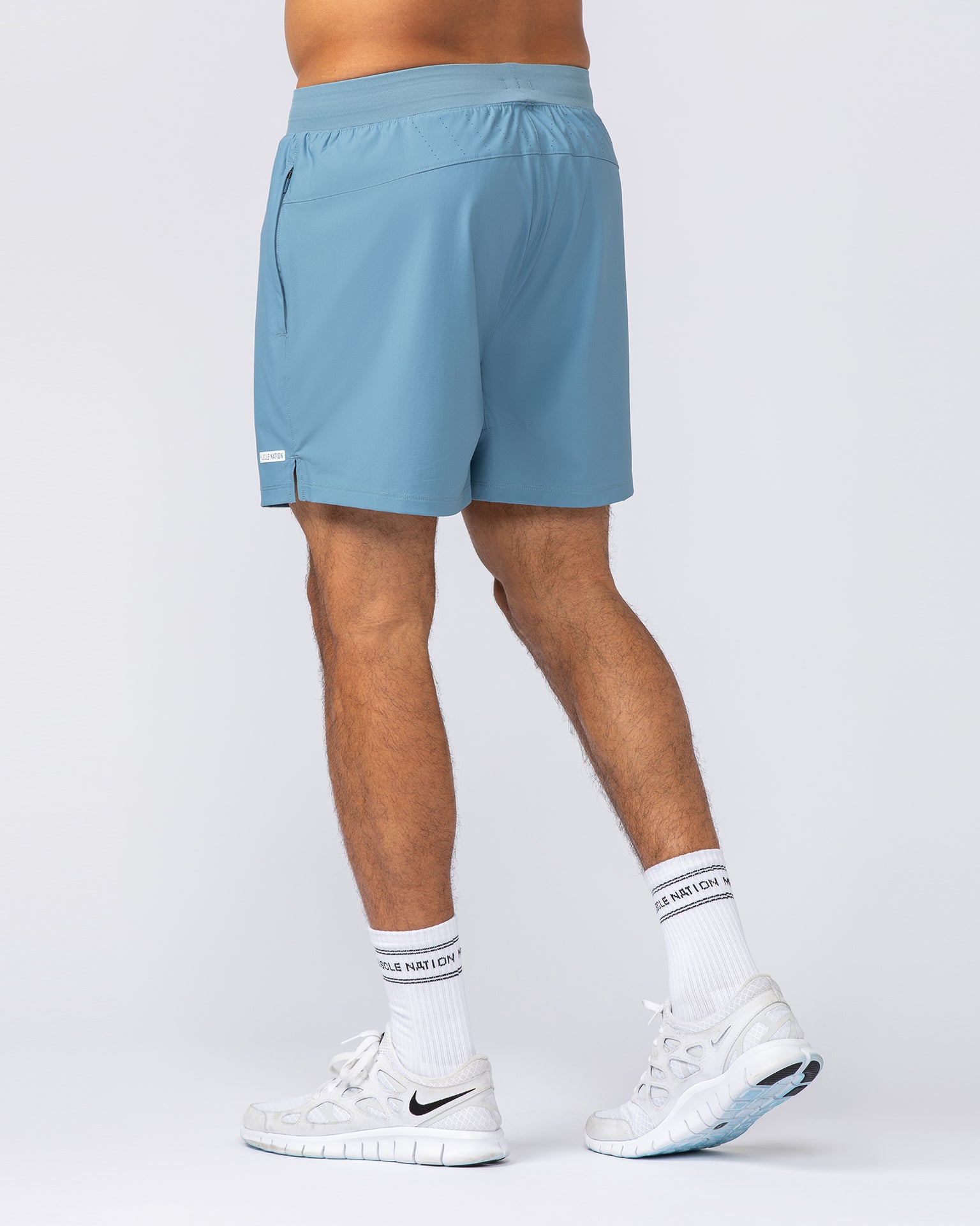 On Repeat Training 5" Shorts - Pale Thunder-Shorts-S-092411PLTHNDR-S-MNAPPRL40038-7-Muscle Nation