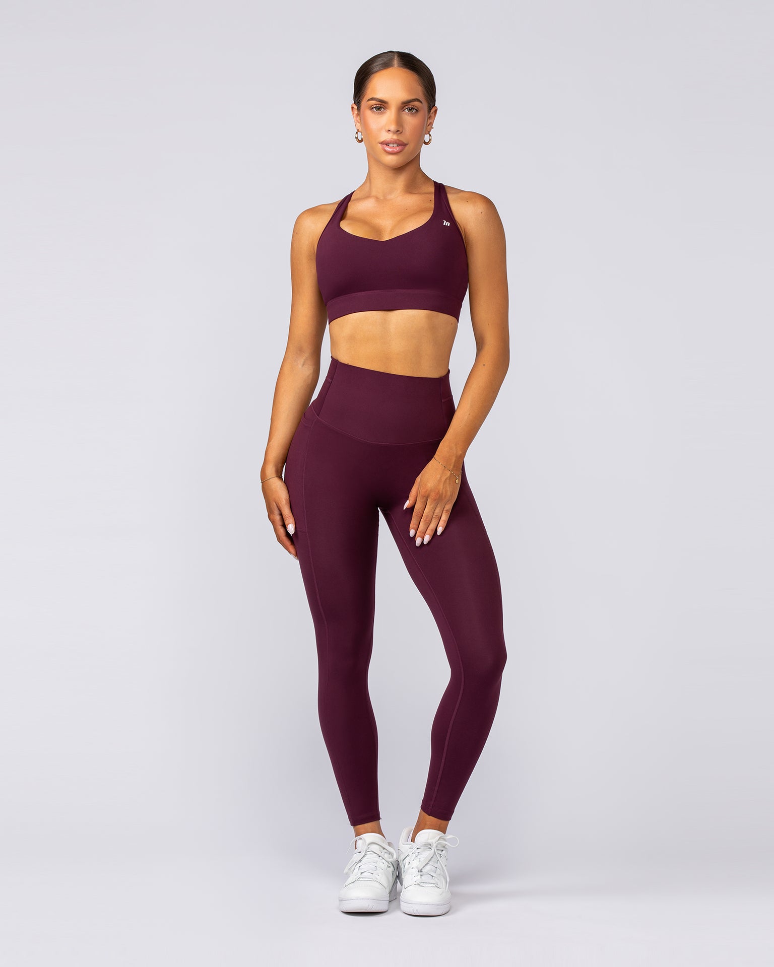 Elite Support Bra - Sangria-Sports Bras-XXS-022501SGRA-XXS-MNAPPRL40761-6-Muscle Nation