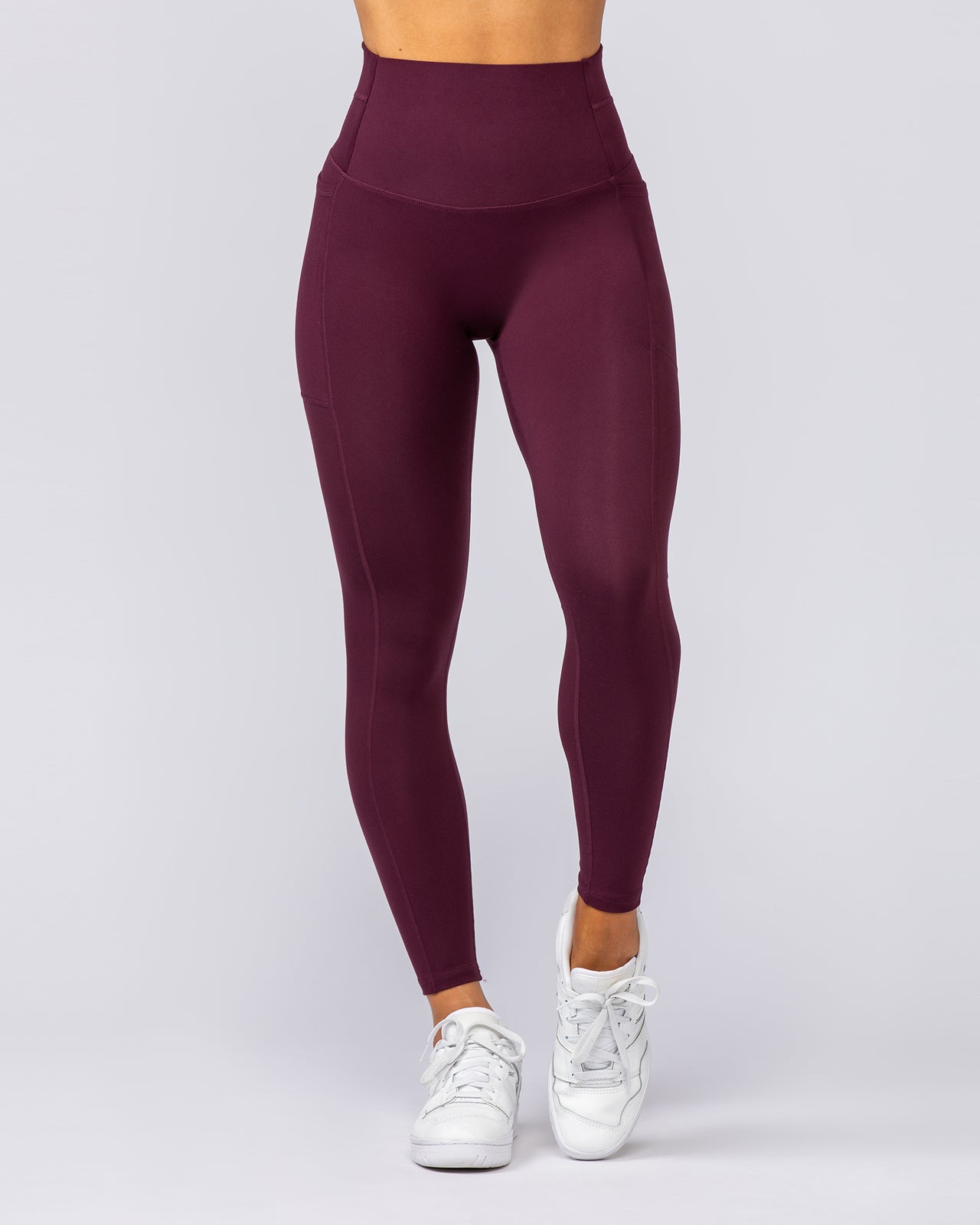 Unrivalled Everyday Pocket Ankle Leggings - Sangria-Leggings-XXS-022504SGRA-XXS-MNAPPRL48878-7-Muscle Nation