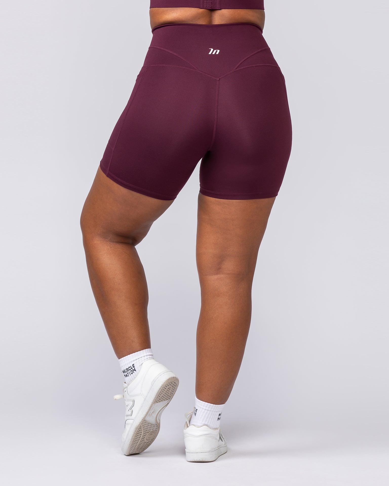 Unrivalled Everyday Pocket Bike Shorts - Sangria-Shorts-XXS-022503SGRA-XXS-MNAPPRL44010-5-Muscle Nation