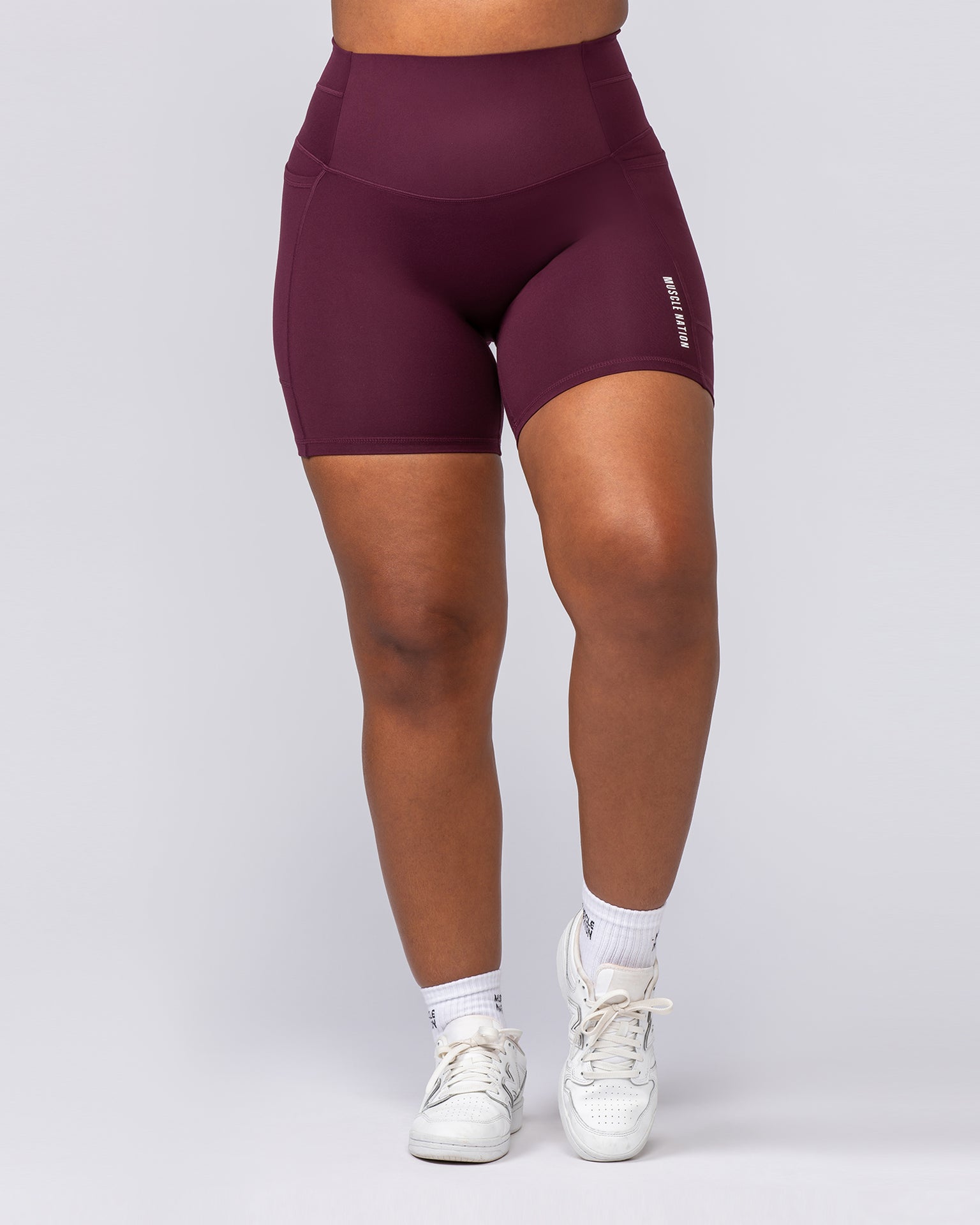 Unrivalled Everyday Pocket Bike Shorts - Sangria-Shorts-XXS-022503SGRA-XXS-MNAPPRL44010-2-Muscle Nation