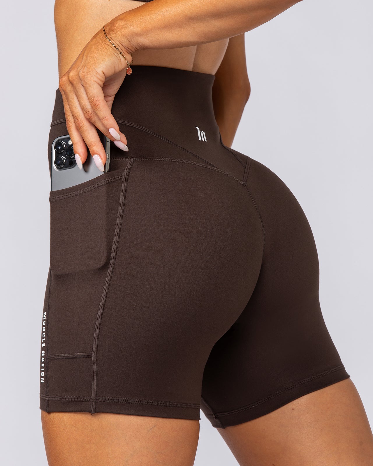 Unrivalled Everyday Pocket Bike Shorts - Cocoa-Shorts-XXS-022503COCOA-XXS-MNAPPRL44009-6-Muscle Nation