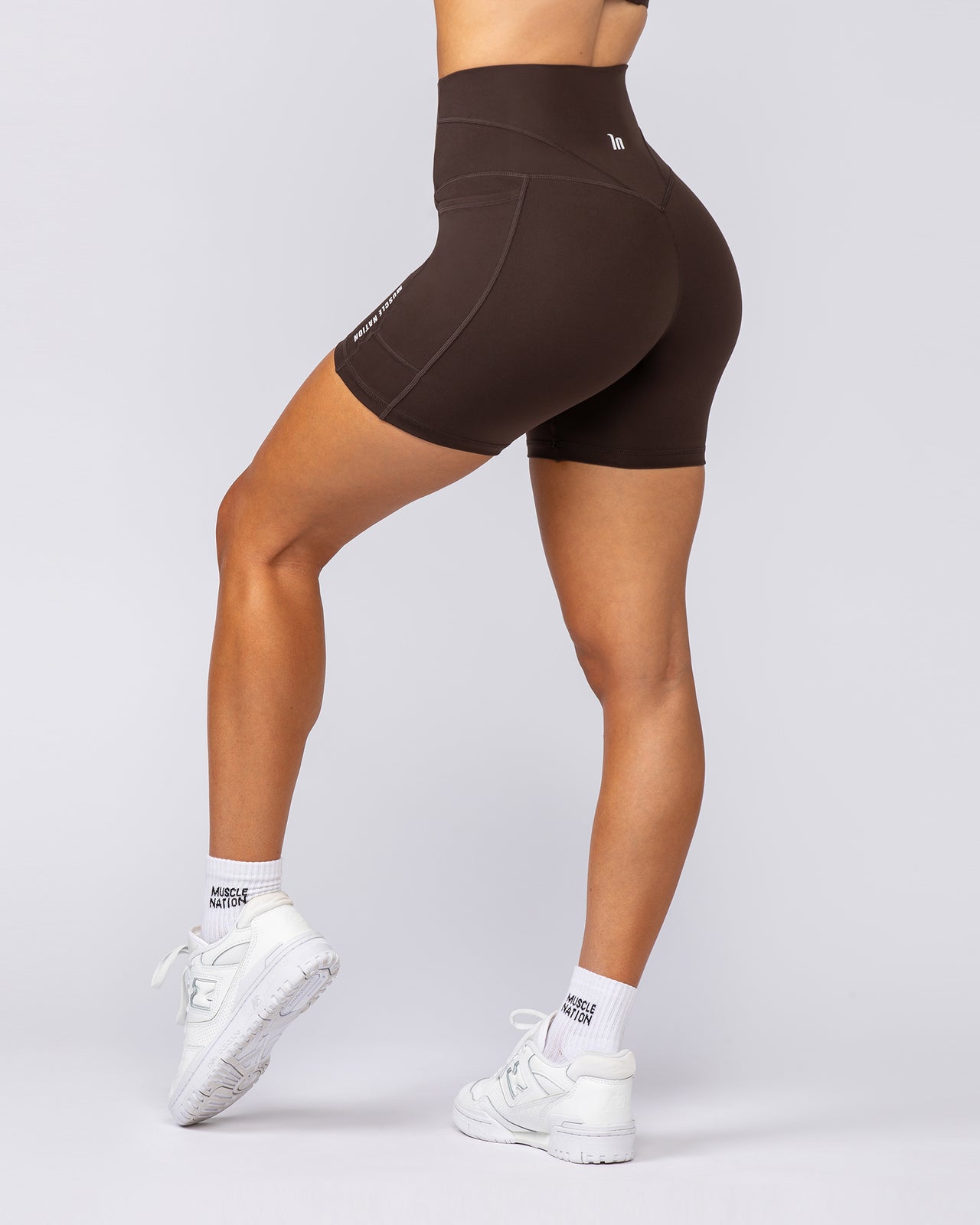 Unrivalled Everyday Pocket Bike Shorts - Cocoa-Shorts-XXS-022503COCOA-XXS-MNAPPRL44009-10-Muscle Nation