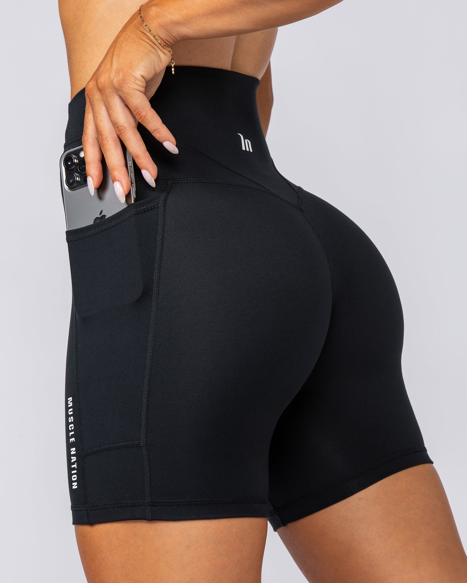 Unrivalled Everyday Pocket Bike Shorts - Black-Shorts-XXS-042396BLK-XXS-MNAPPRL23928-2-Muscle Nation