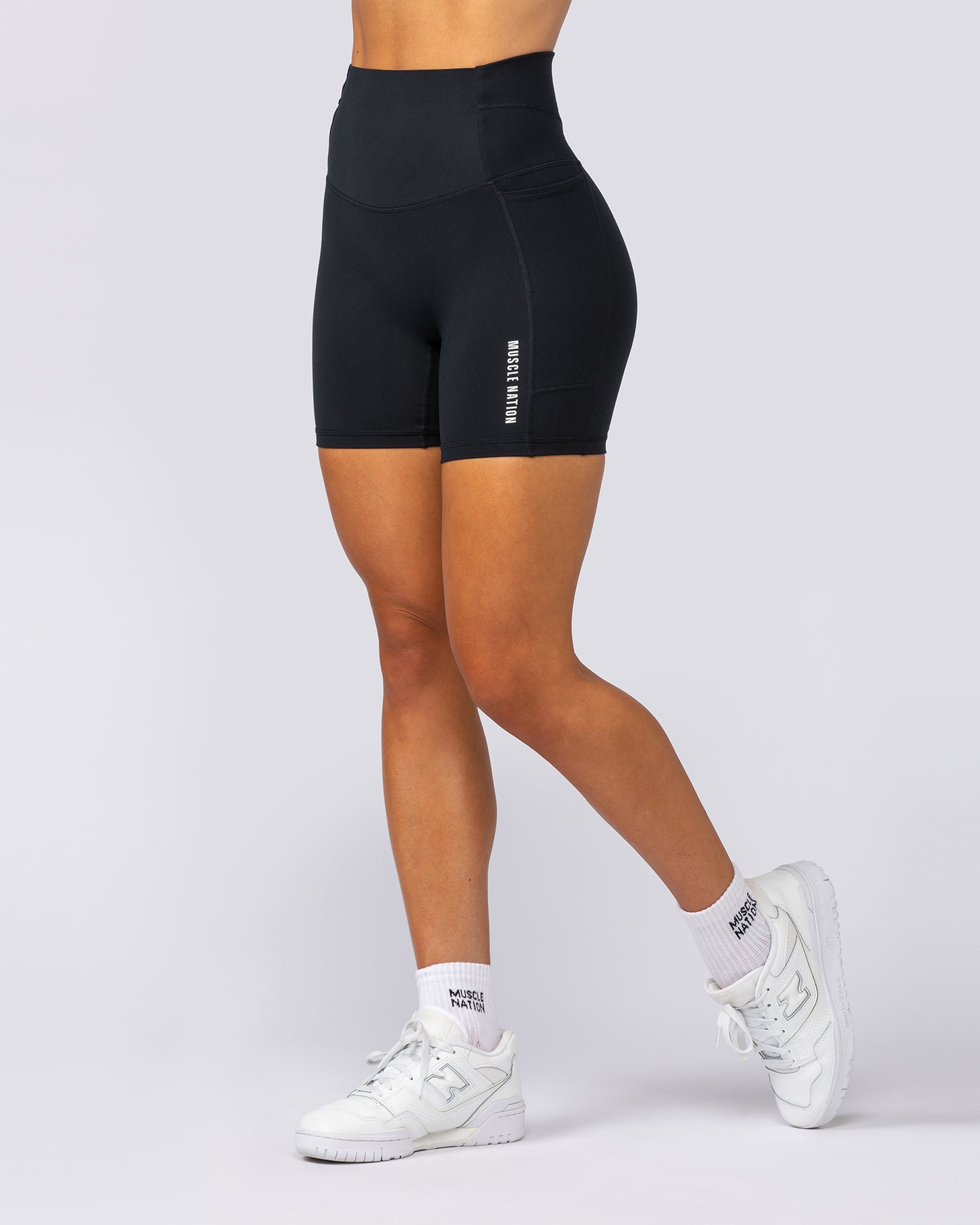 Unrivalled Everyday Pocket Bike Shorts - Black-Shorts-XXS-042396BLK-XXS-MNAPPRL23928-4-Muscle Nation