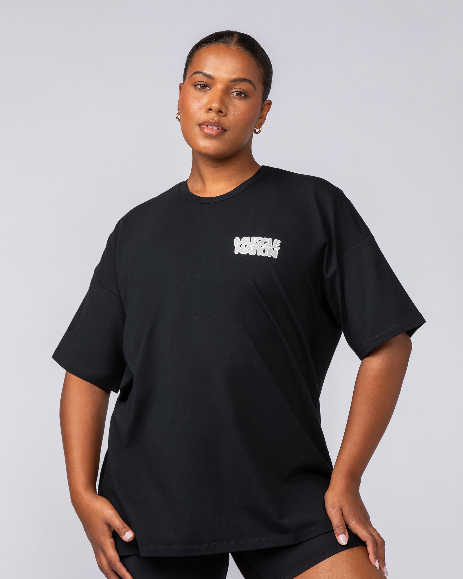 Lifting Club Oversized Tee - Black