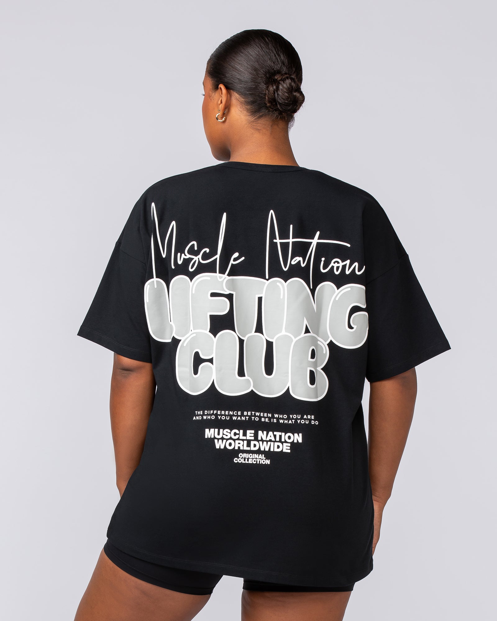 Lifting Club Oversized Tee - Black