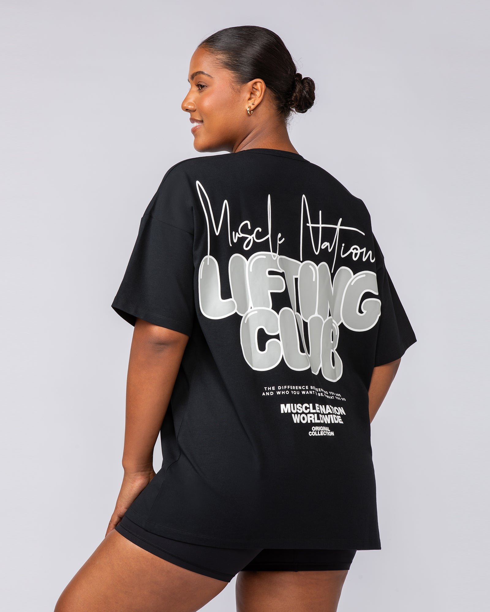 Lifting Club Oversized Tee - Black