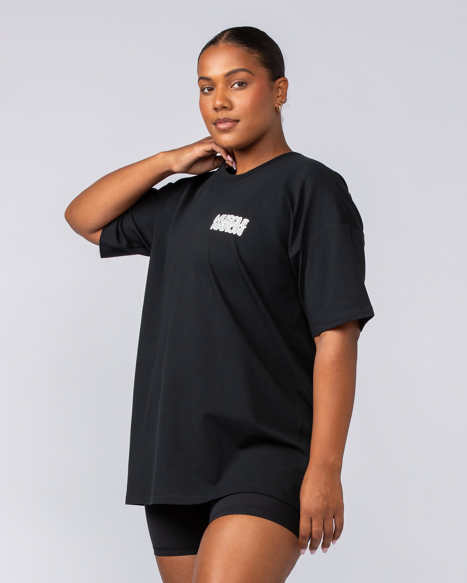 Lifting Club Oversized Tee - Black