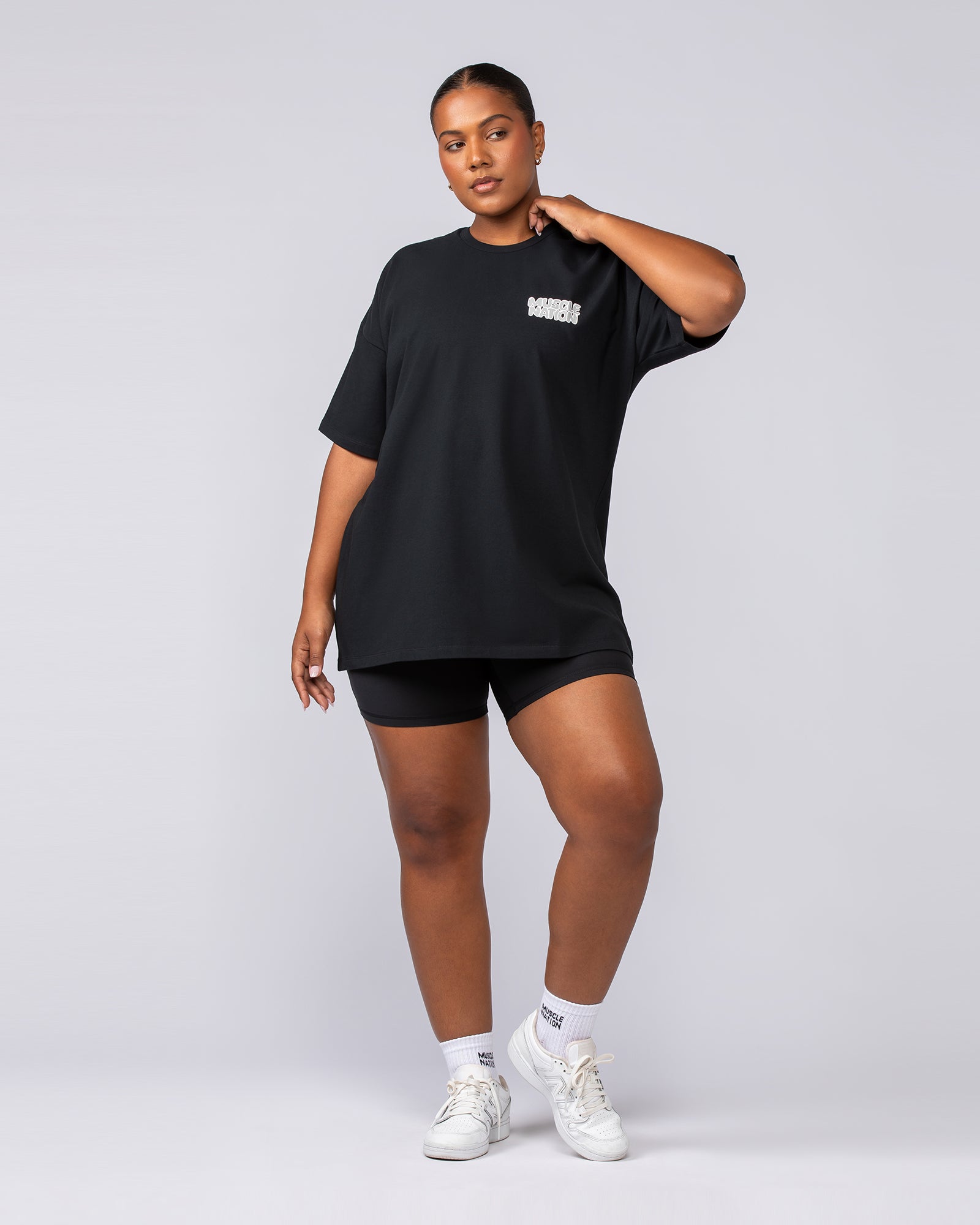 Lifting Club Oversized Tee - Black