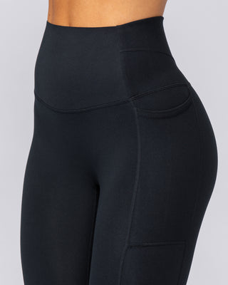 Unrivalled Everyday Pocket Ankle Leggings - Black-Leggings-XXS-042320BLK-XXS-MNAPPRL23743-2-Muscle Nation