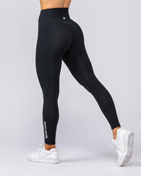 Unrivalled Everyday Pocket Ankle Leggings - Black