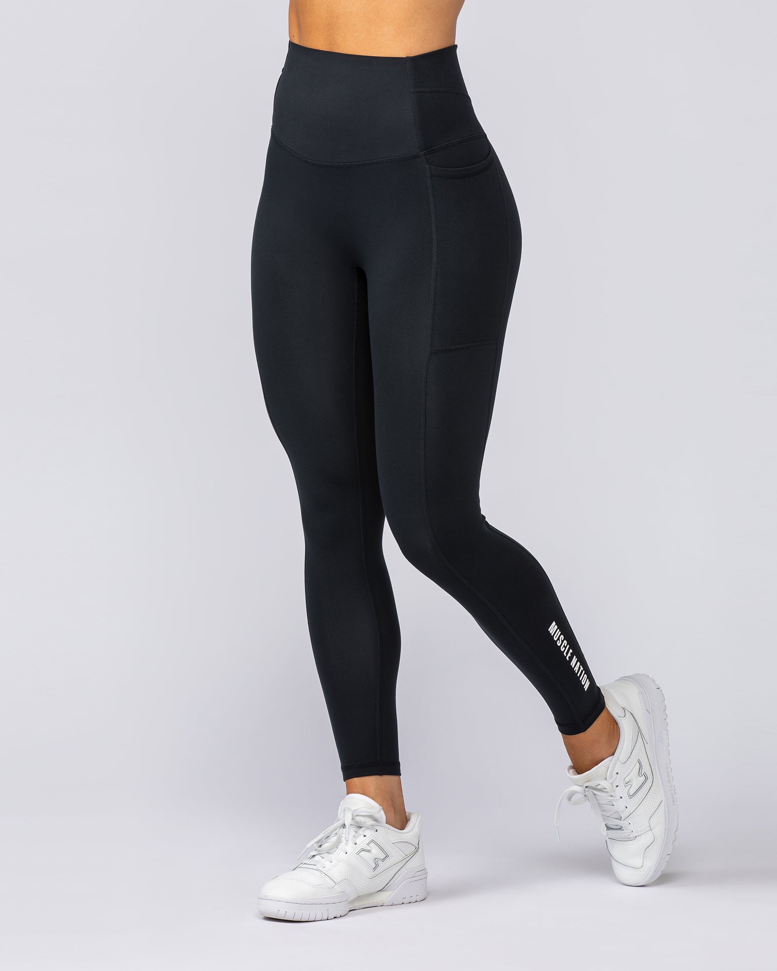 Unrivalled Everyday Pocket Ankle Leggings - Black-Leggings-XXS-042320BLK-XXS-MNAPPRL23743-4-Muscle Nation