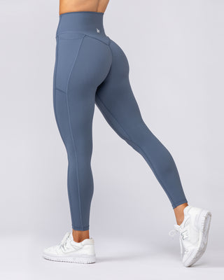 Agility Pocket Ankle Length Leggings - Arctic-Leggings-XXS-092406ARCTIC-XXS-MNAPPRL40329-1-Muscle Nation