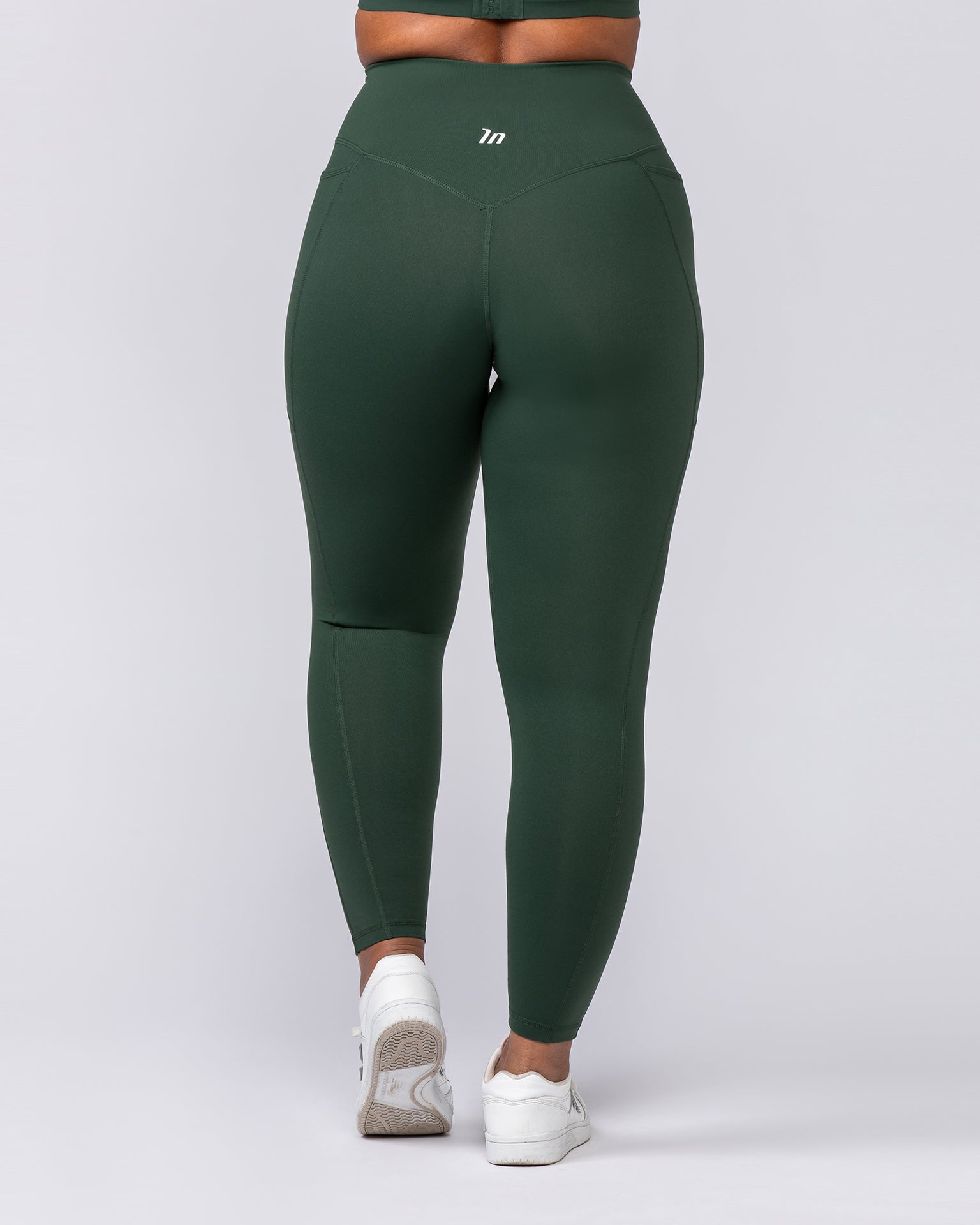 Agility Pocket Ankle Length Leggings - Forest Green-Leggings-XXS-092406FRSGRN-XXS-MNAPPRL40338-5-Muscle Nation