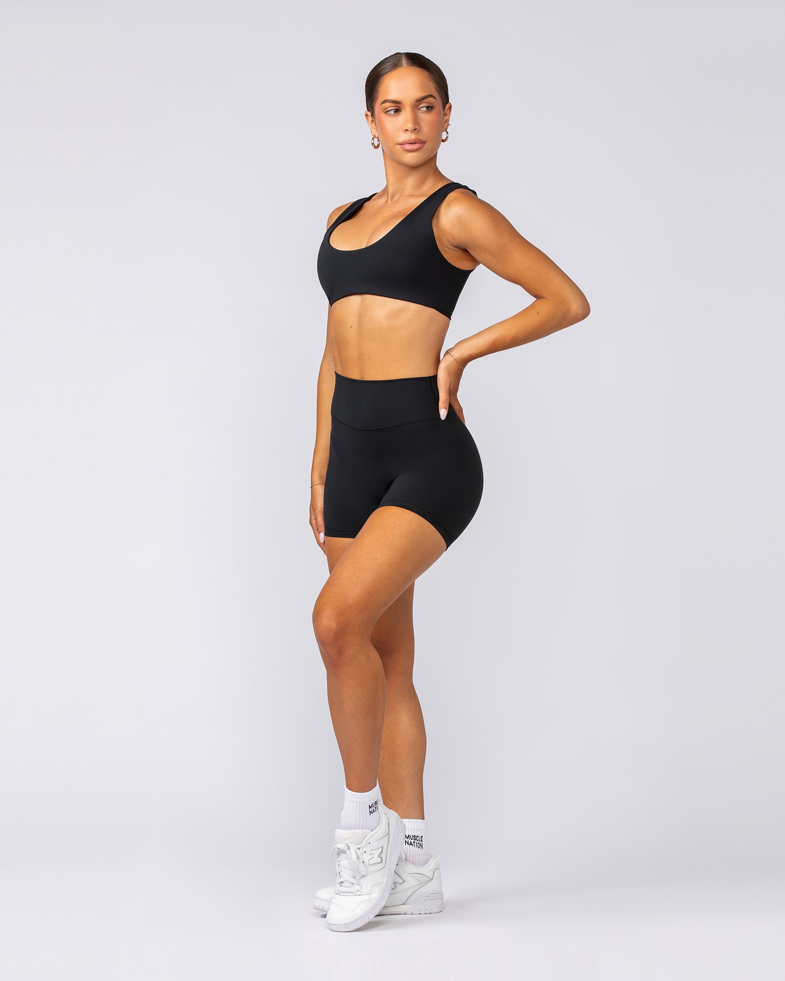 Elite Bralette - Black-Bralettes-XXS-092401BLK-XXS-MNAPPRL40140-5-Muscle Nation