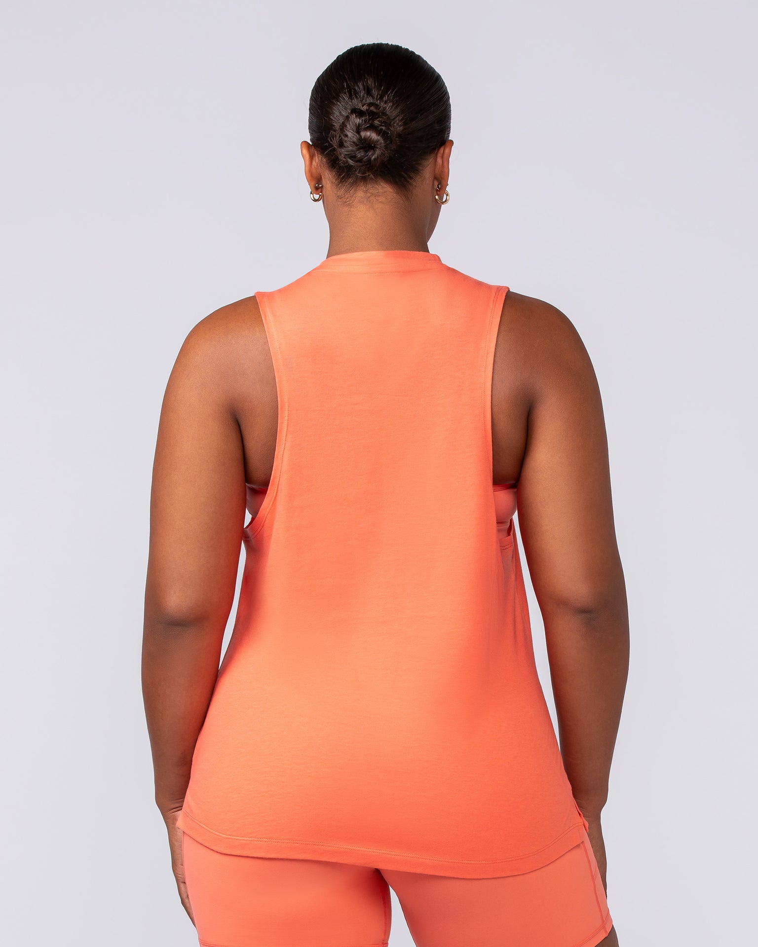 Essential Training Tank - Hot Coral-Singlets & Tanks-XXS-092407HTCORL-XXS-MNAPPRL40365-4-Muscle Nation