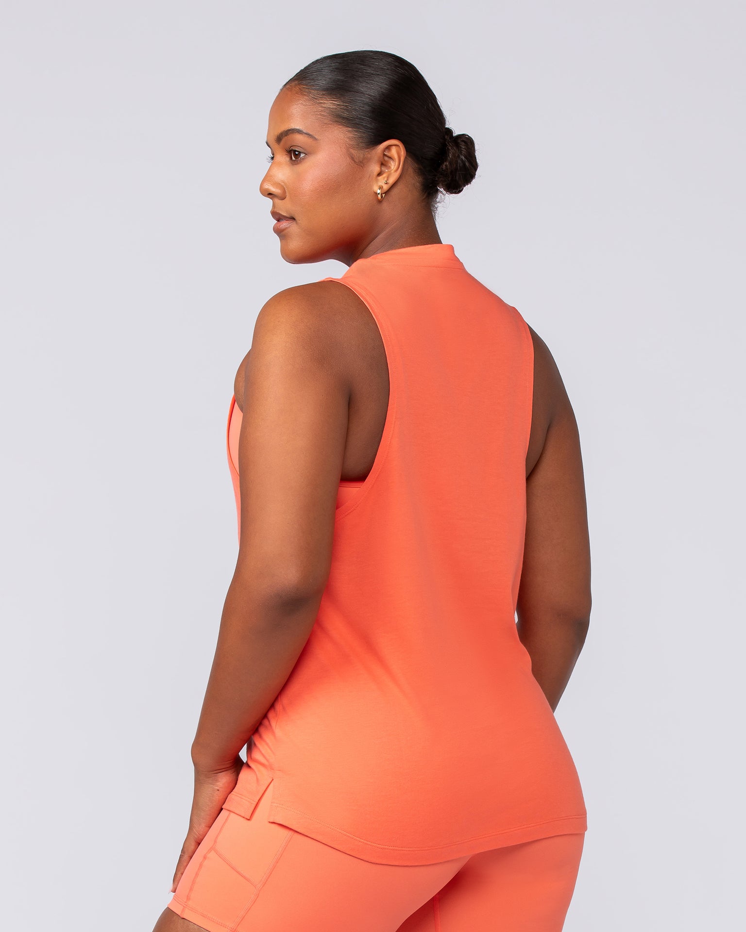 Essential Training Tank - Hot Coral-Singlets & Tanks-XXS-092407HTCORL-XXS-MNAPPRL40365-3-Muscle Nation