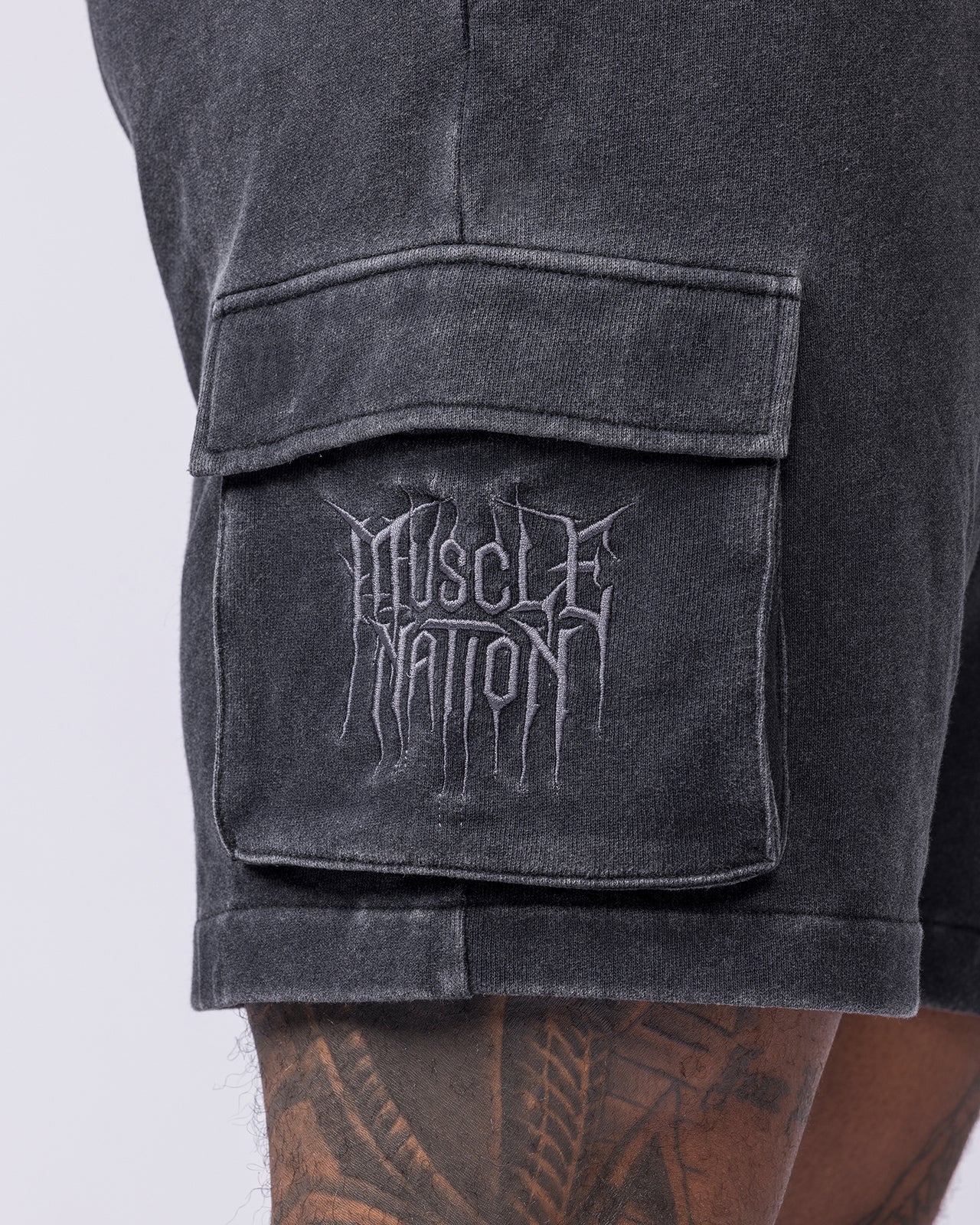 Weekender Vintage Cargo 5" Shorts - Washed Black-Shorts-S-022619WSHBLK-S-MNAPPRL48649-4-Muscle Nation