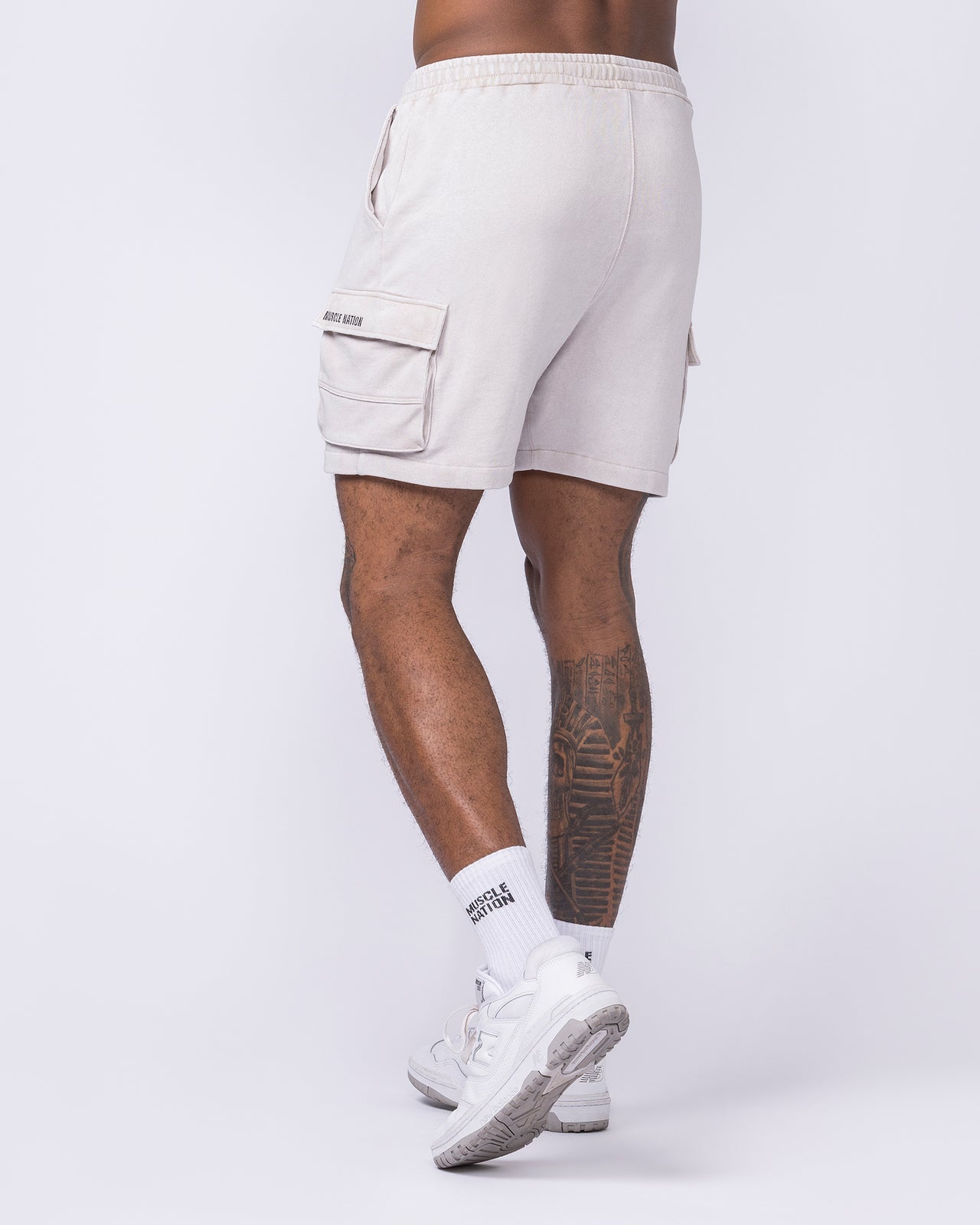 Weekender Vintage Cargo 5" Shorts - Washed Cream-Shorts-S-022619WSHCRM-S-MNAPPRL48656-2-Muscle Nation