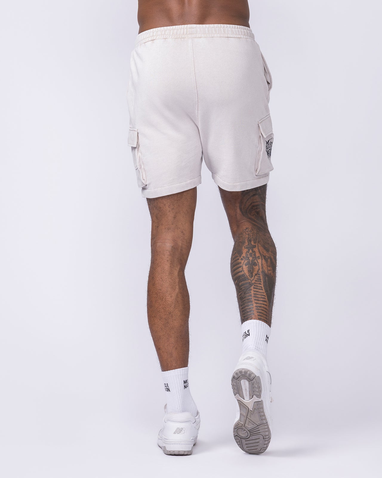 Weekender Vintage Cargo 5" Shorts - Washed Cream-Shorts-S-022619WSHCRM-S-MNAPPRL48656-5-Muscle Nation