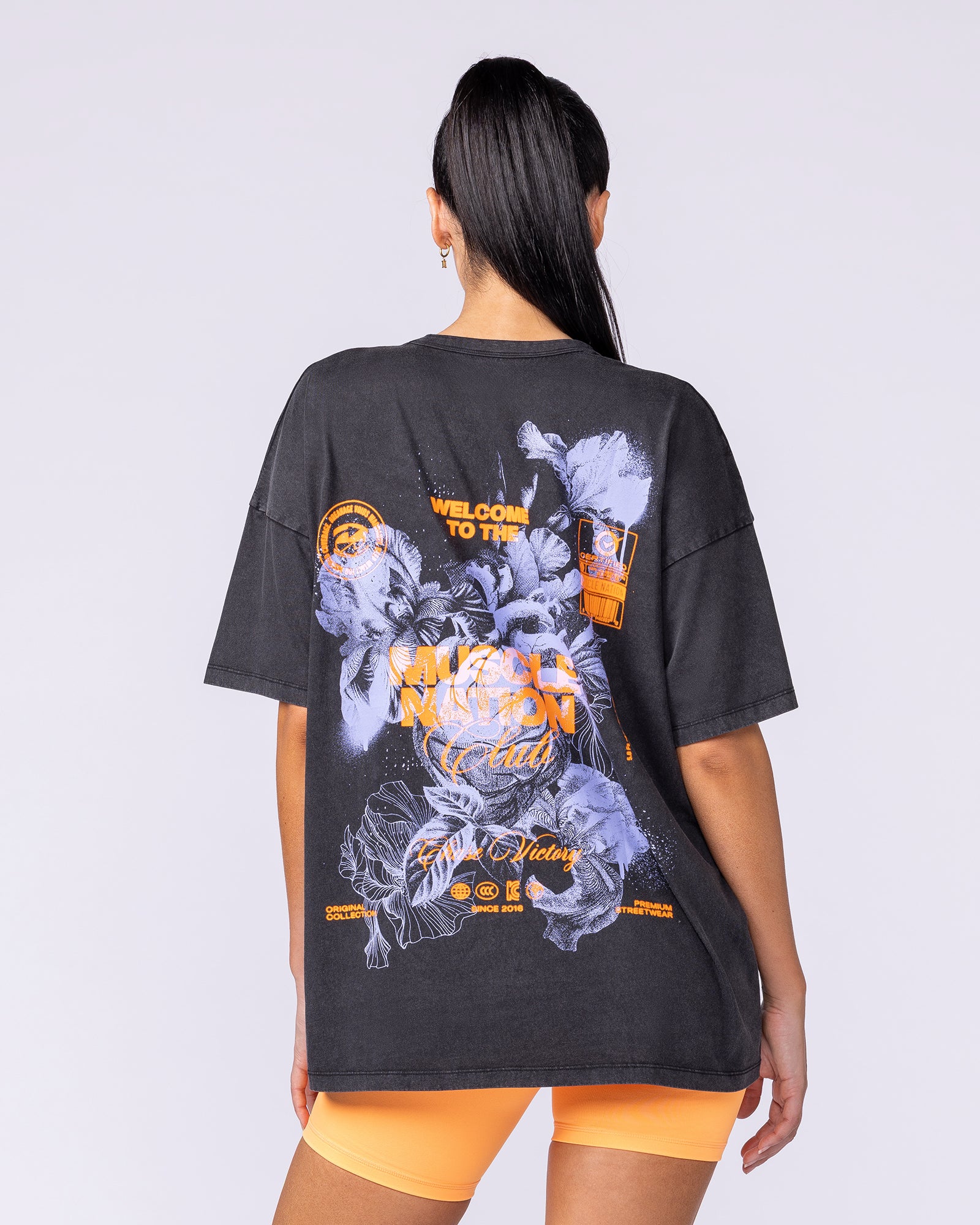Womens Neon Iris Oversized Vintage Tee - Washed Black-T-Shirts-XXS-1125225WSHBLK-XXS-MNAPPRL45282-5-Muscle Nation
