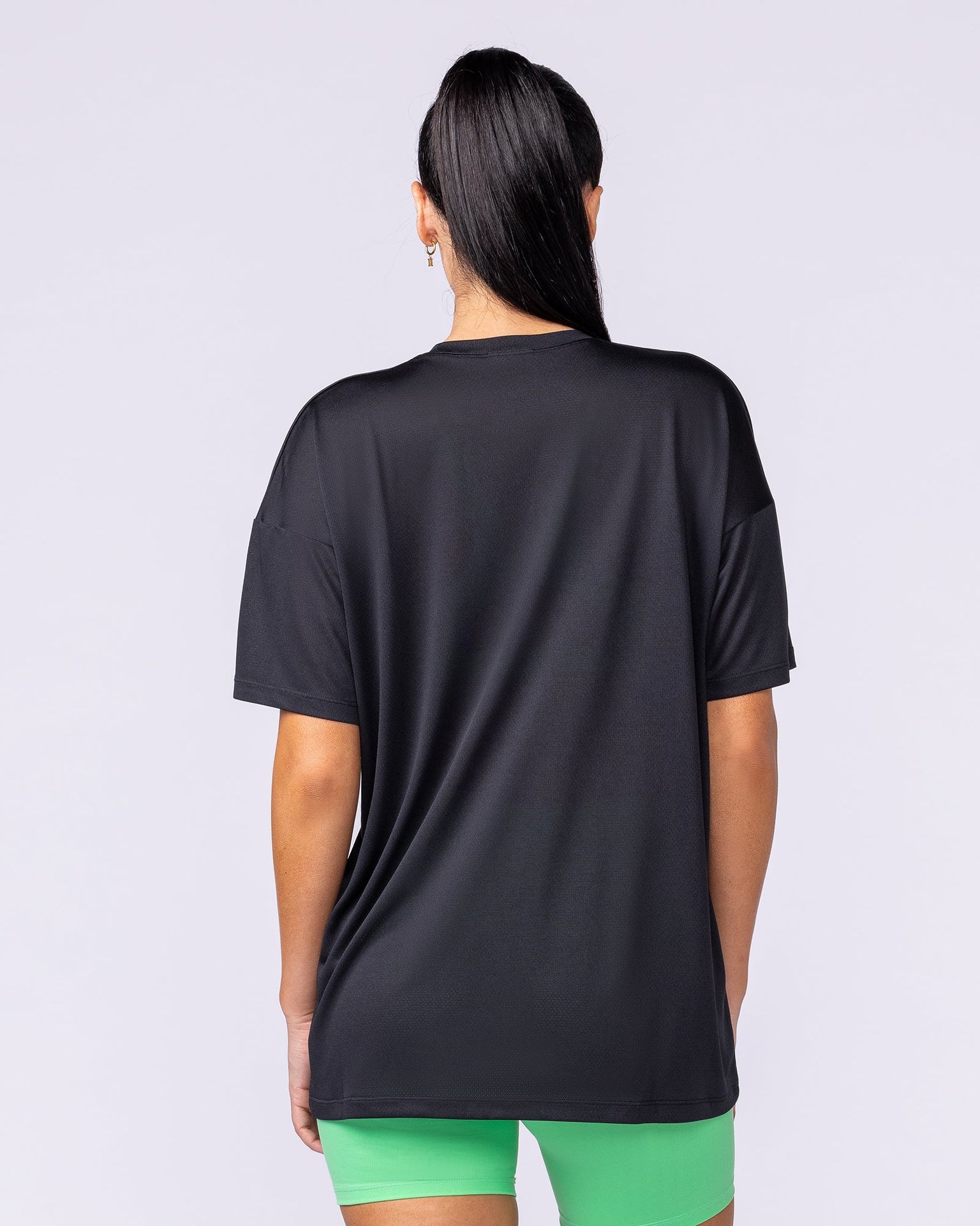 Womens Relaxed Training Tee - Black-T-Shirts-XXS-1124206BLK-XXS-MNAPPRL34495-6-Muscle Nation