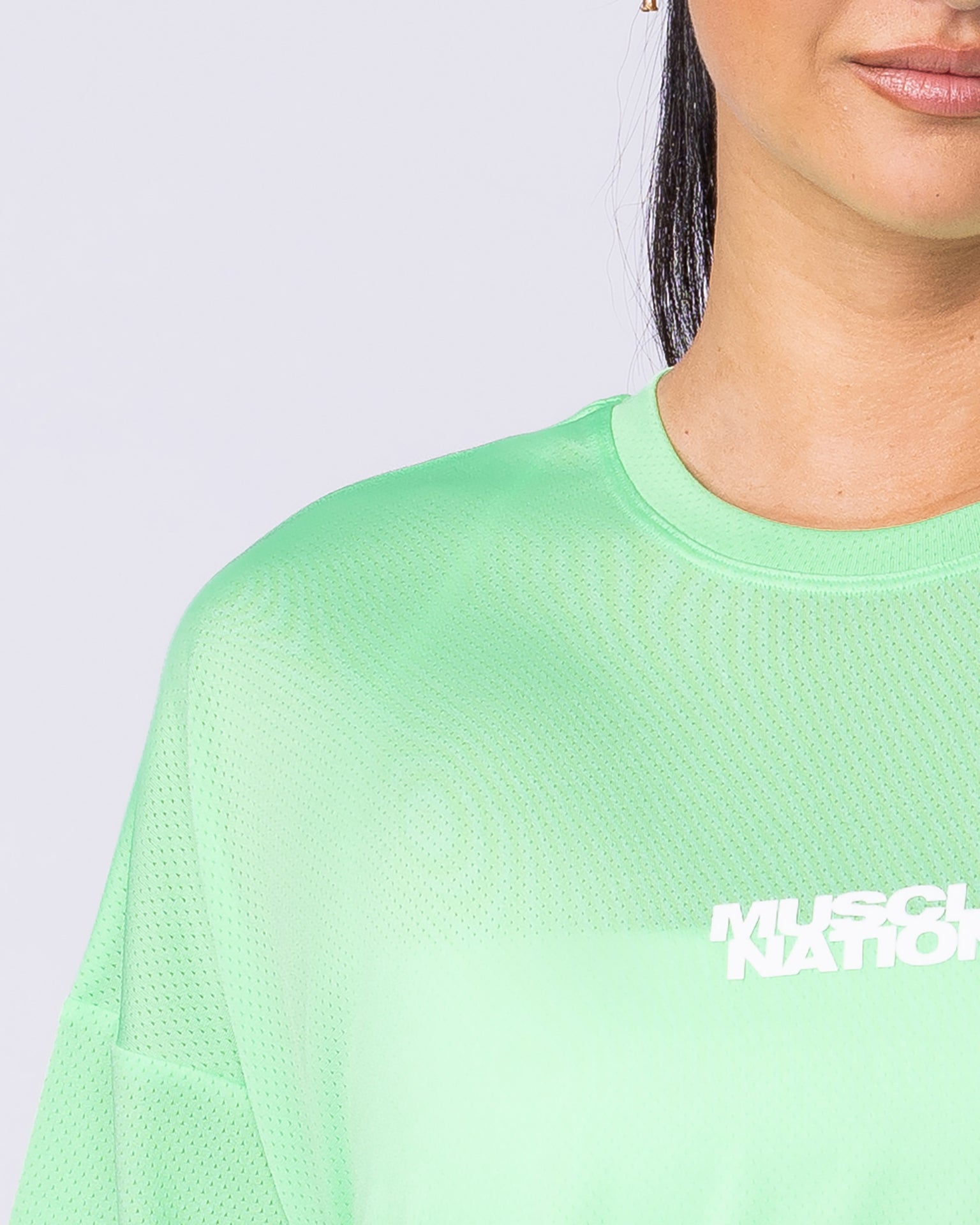 Womens Relaxed Training Tee - Key Lime-T-Shirts-XXS-1125132KYLM-XXS-MNAPPRL45291-2-Muscle Nation