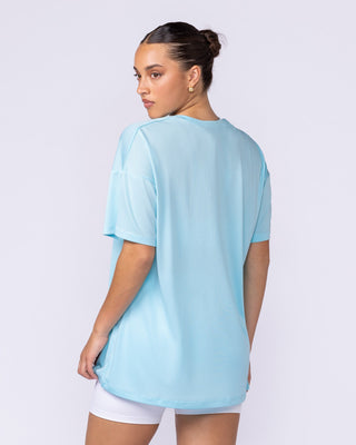 Womens Relaxed Training Tee - Lagoon-T-Shirts-XXS-1125132LGN-XXS-MNAPPRL45300-2-Muscle Nation