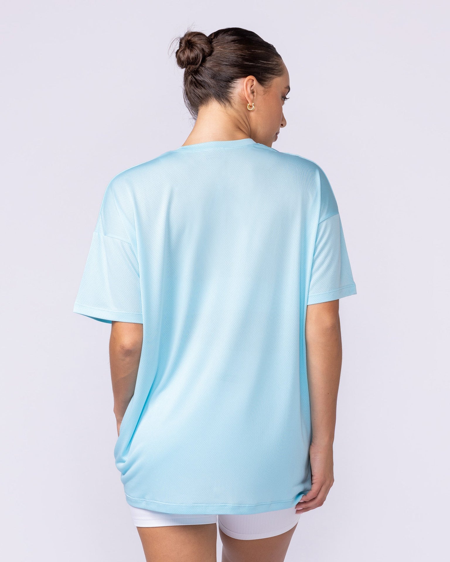 Womens Relaxed Training Tee - Lagoon-T-Shirts-XXS-1125132LGN-XXS-MNAPPRL45300-4-Muscle Nation