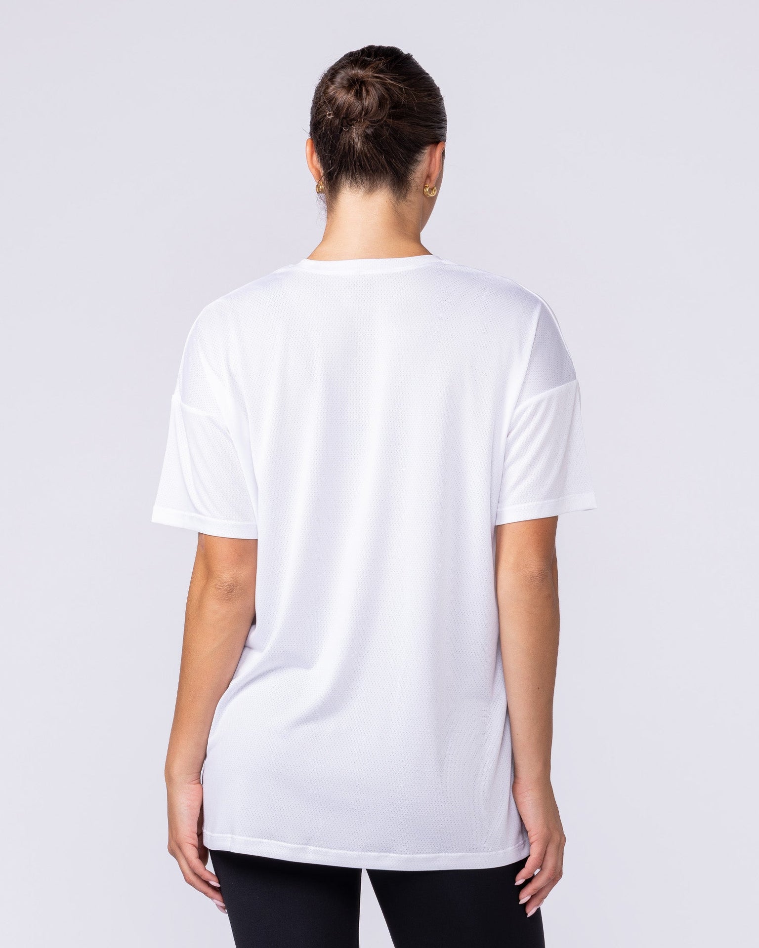 Womens Relaxed Training Tee - White-T-Shirts-XXS-1125132WHT-XXS-MNAPPRL45309-4-Muscle Nation