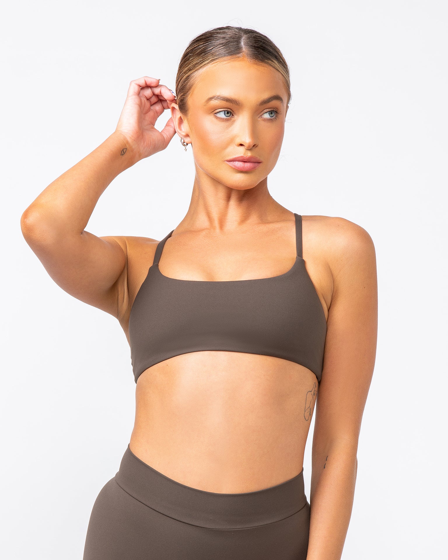 Socialite Bralette - Deep Brown-Bralettes-XXS-082416DEPBRN-XXS-MNAPPRL31995-2-Muscle Nation