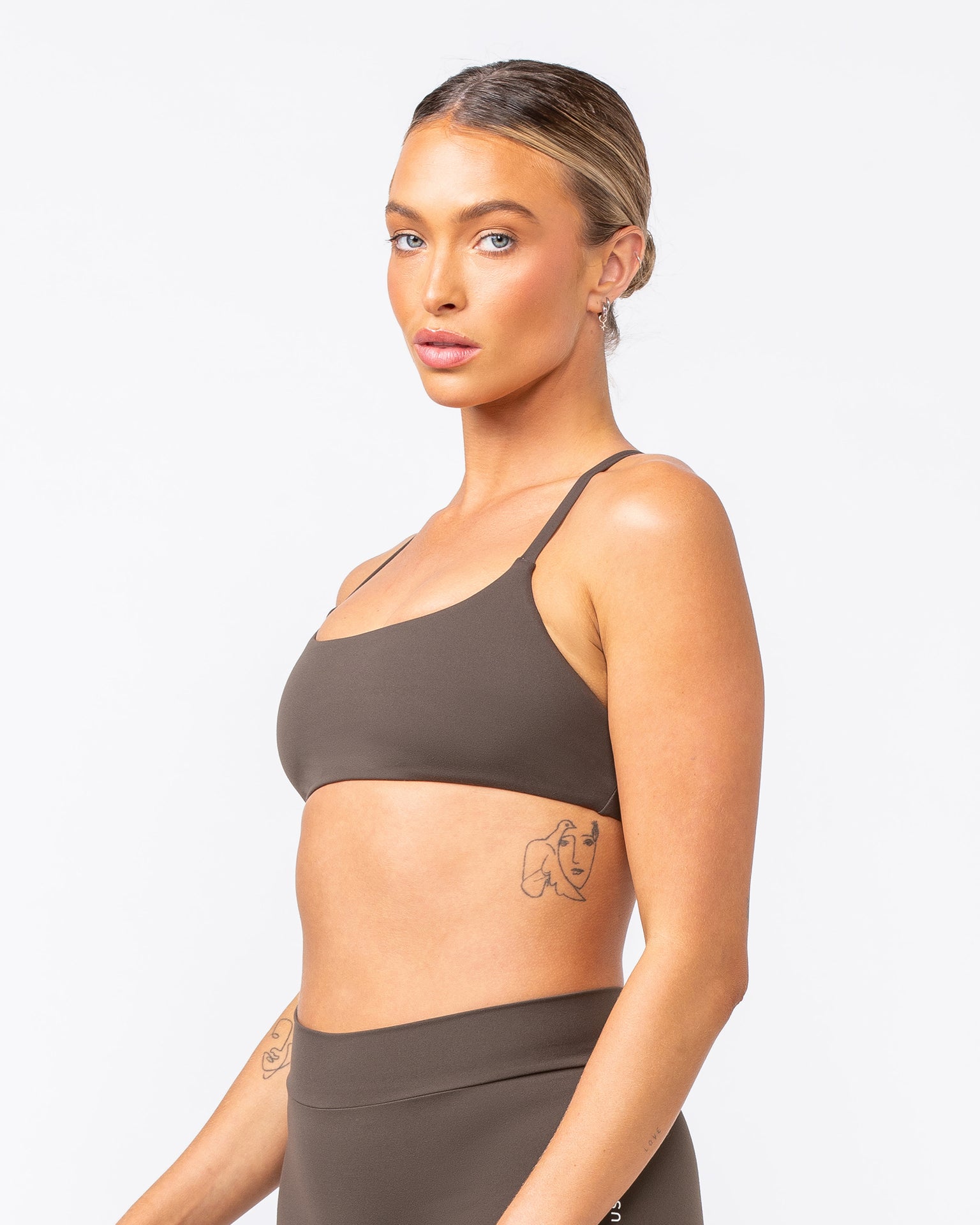 Socialite Bralette - Deep Brown-Bralettes-XXS-082416DEPBRN-XXS-MNAPPRL31995-3-Muscle Nation