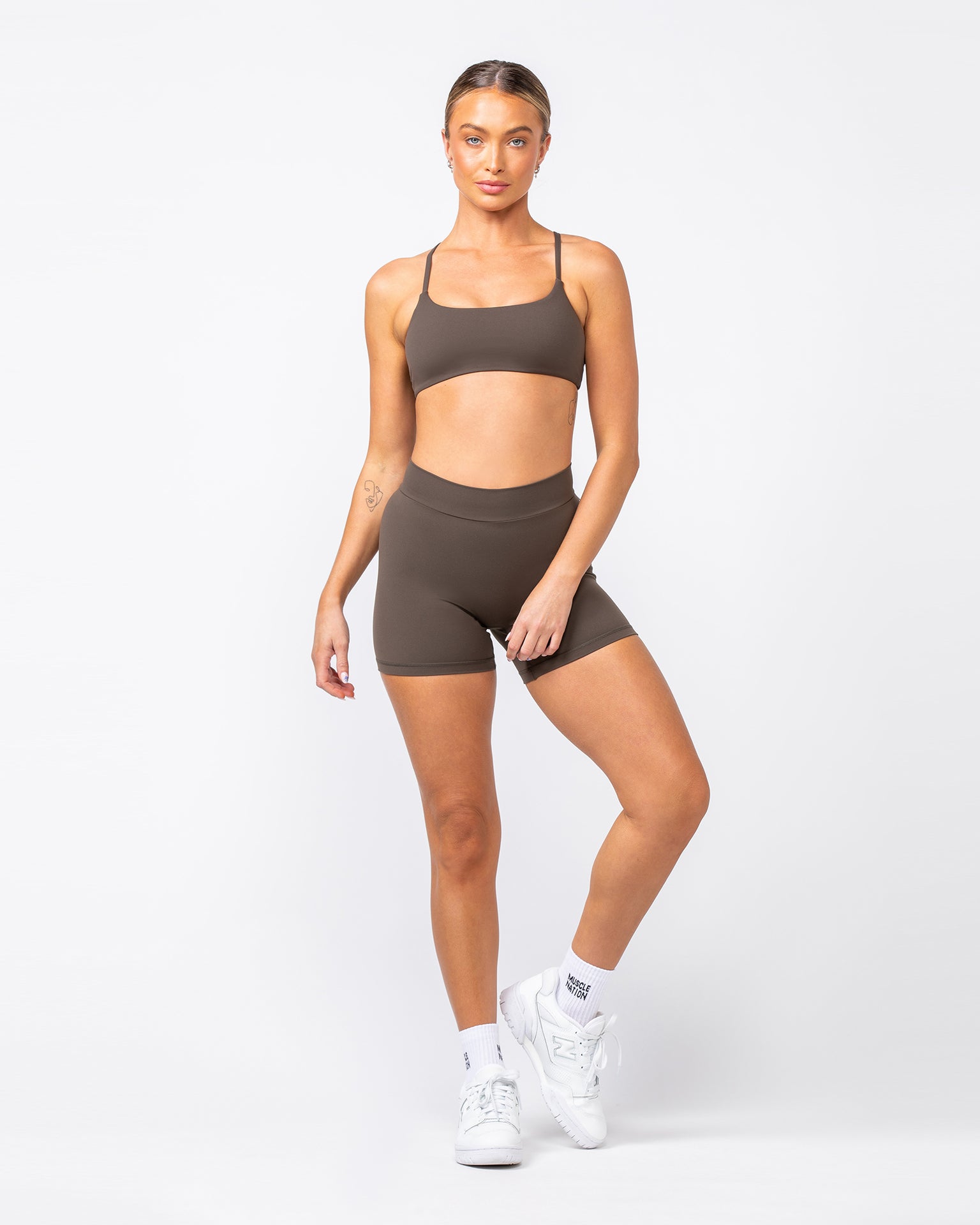 Socialite Bralette - Deep Brown-Bralettes-XXS-082416DEPBRN-XXS-MNAPPRL31995-6-Muscle Nation