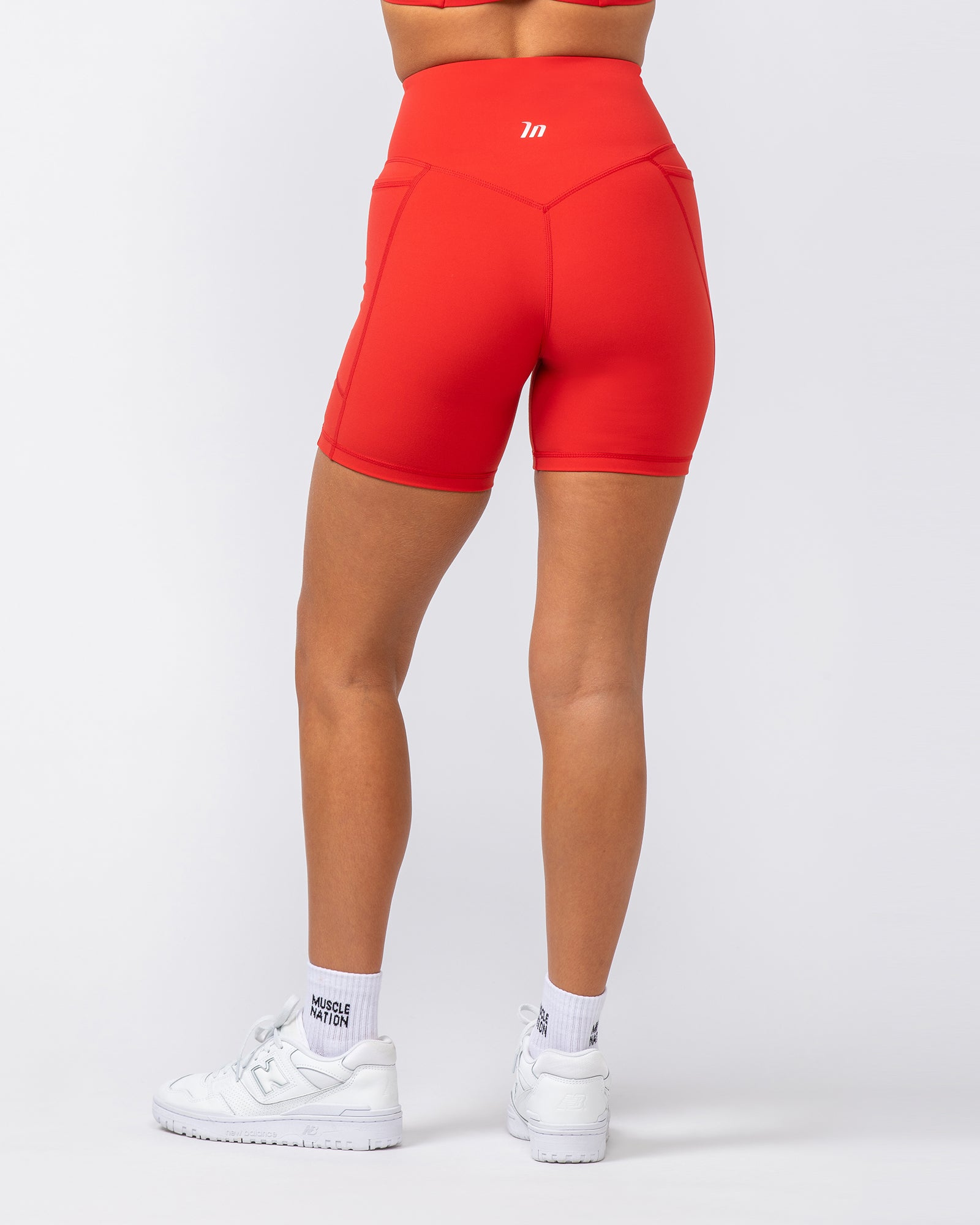 Agility Aura Pocket Bike Shorts - Crimson