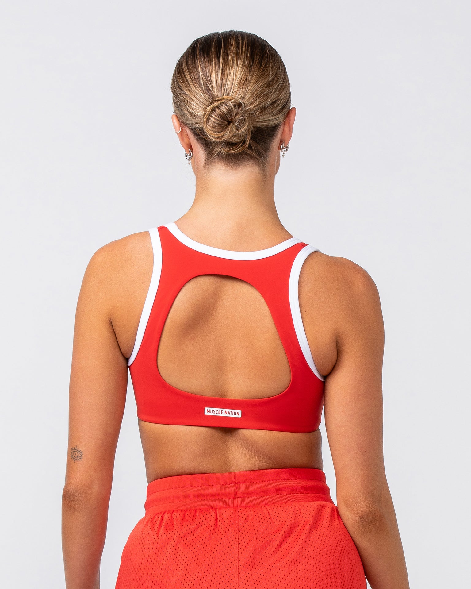 Contrast Bralette - Crimson-Bralettes-XS-082417CRMSN-XS-MNAPPRL32056-5-Muscle Nation