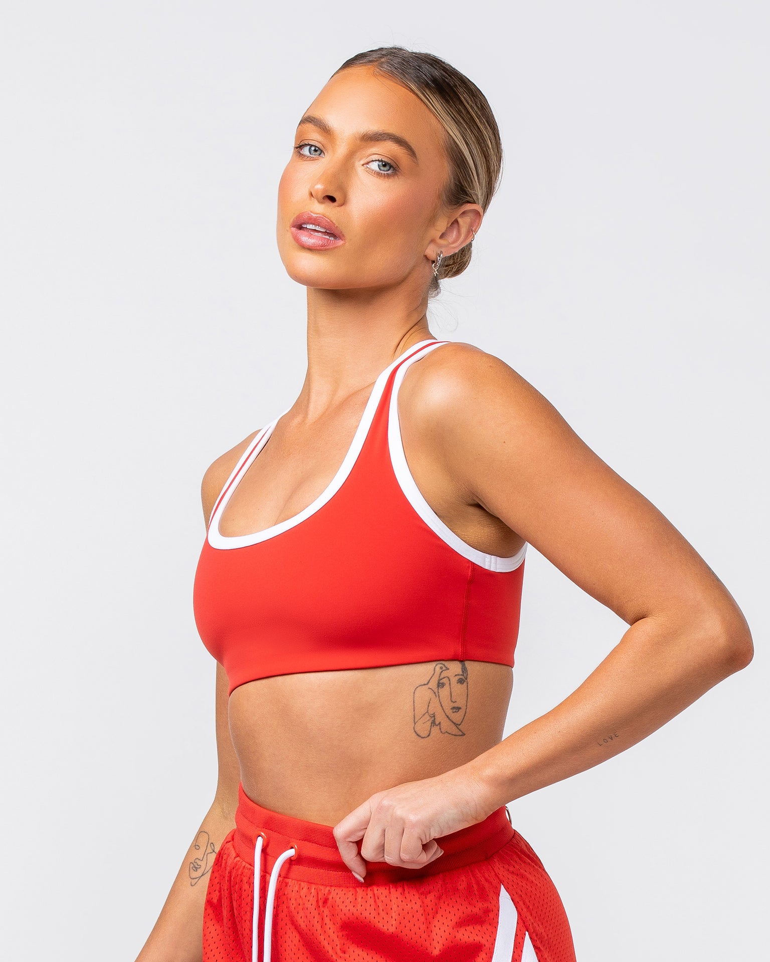 Contrast Bralette - Crimson-Bralettes-XS-082417CRMSN-XS-MNAPPRL32056-3-Muscle Nation