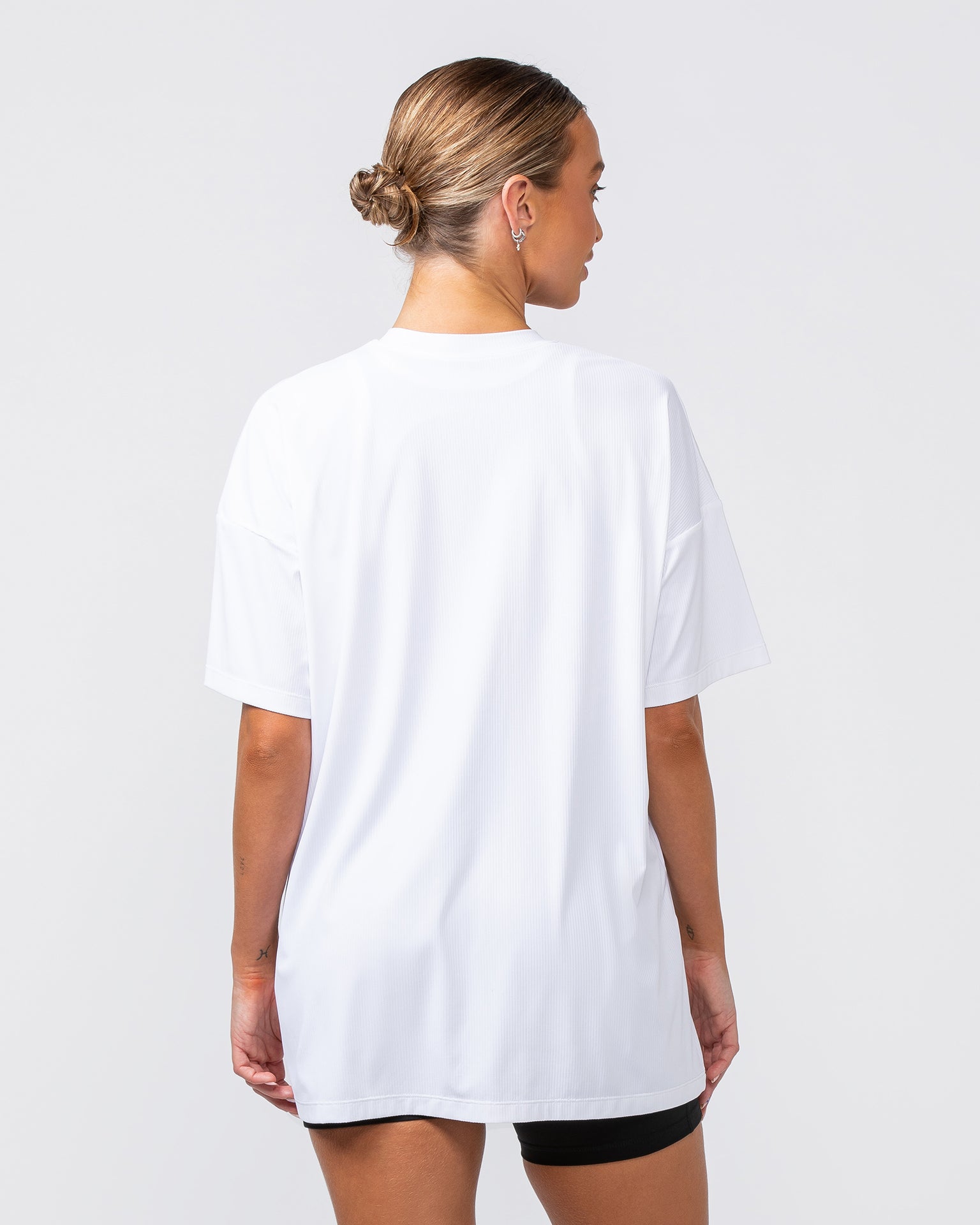 Relaxed Rib Training Tee - White-T-Shirts-XXS-082424WHT-XXS-MNAPPRL32271-5-Muscle Nation