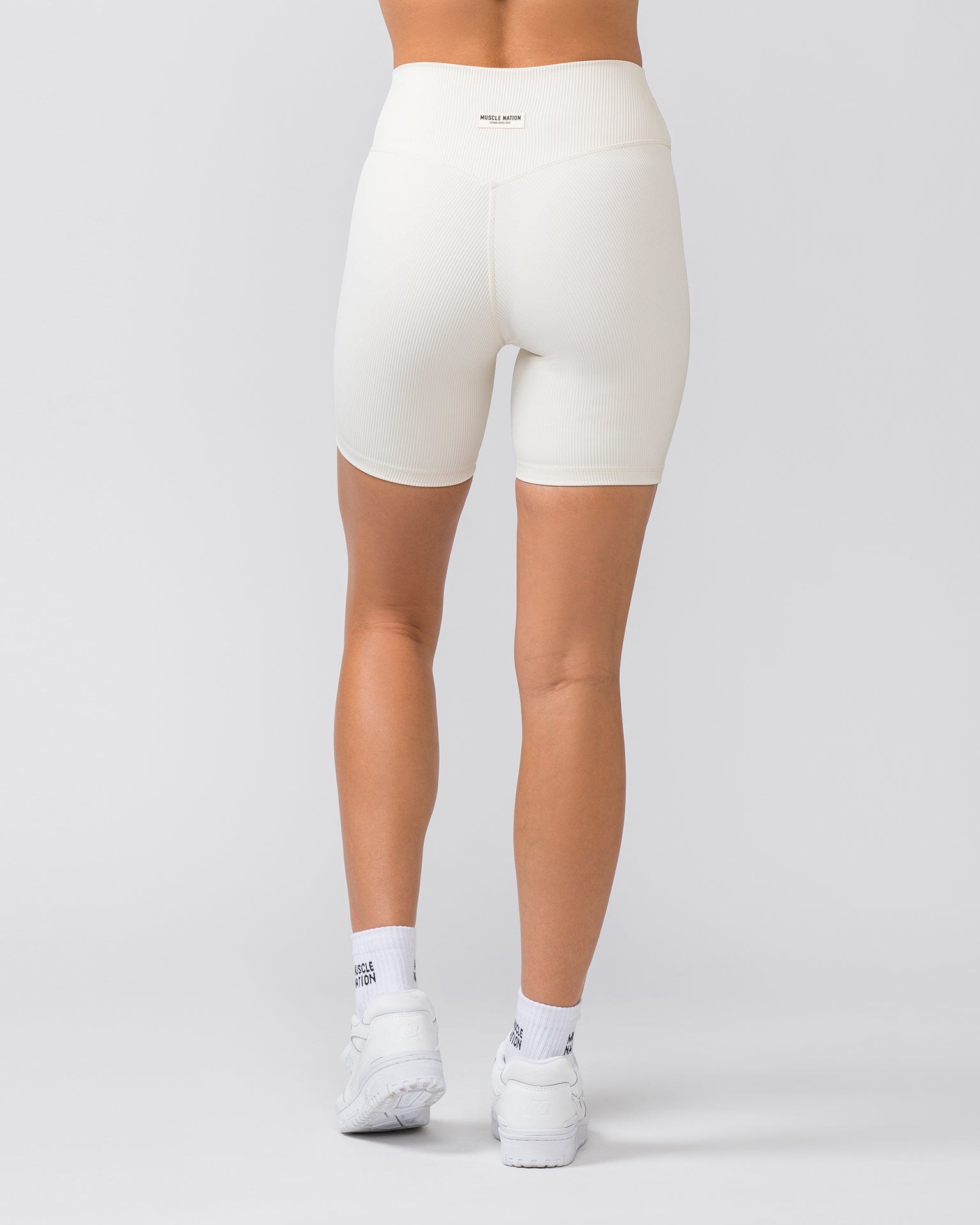 Zero Rise Rib Bike Shorts - Dew-Shorts-XXS-042304DEW-XXS-MNAPPRL23339-4-Muscle Nation