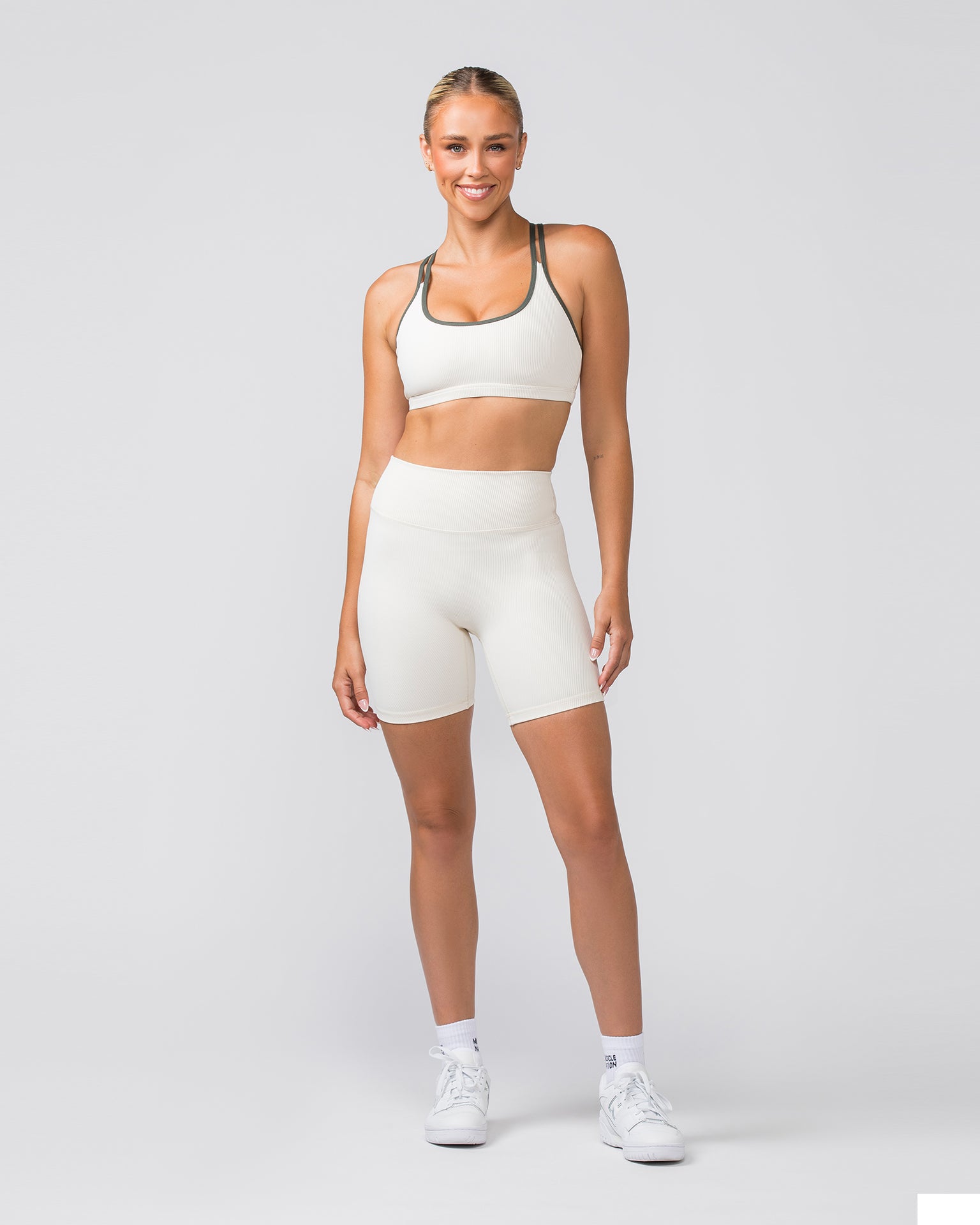 Zero Rise Rib Bike Shorts - Dew-Shorts-XXS-042304DEW-XXS-MNAPPRL23339-5-Muscle Nation