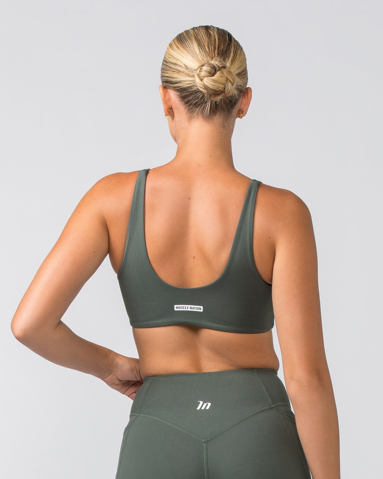 Scoop Everyday Bralette Eucalyptus - Muscle Nation women's bralette, view 5