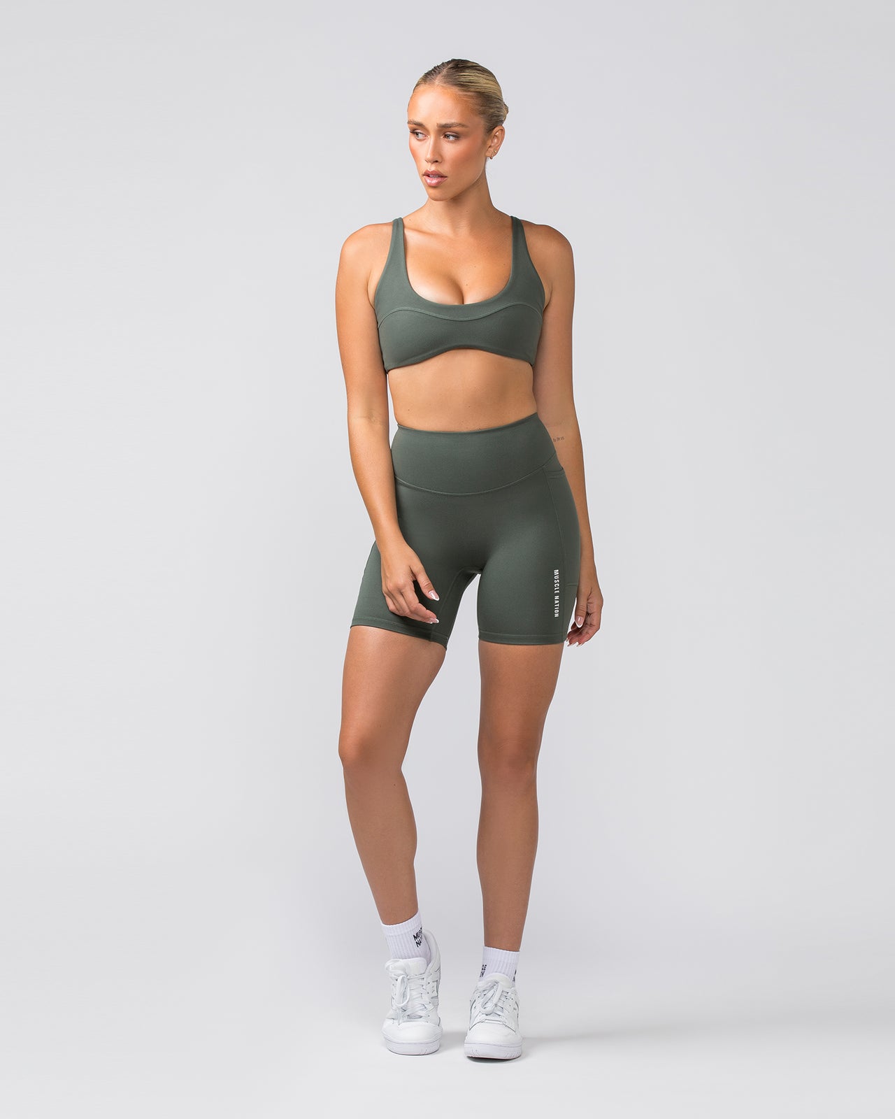 Scoop Everyday Bralette Eucalyptus - Muscle Nation women's bralette, view 6