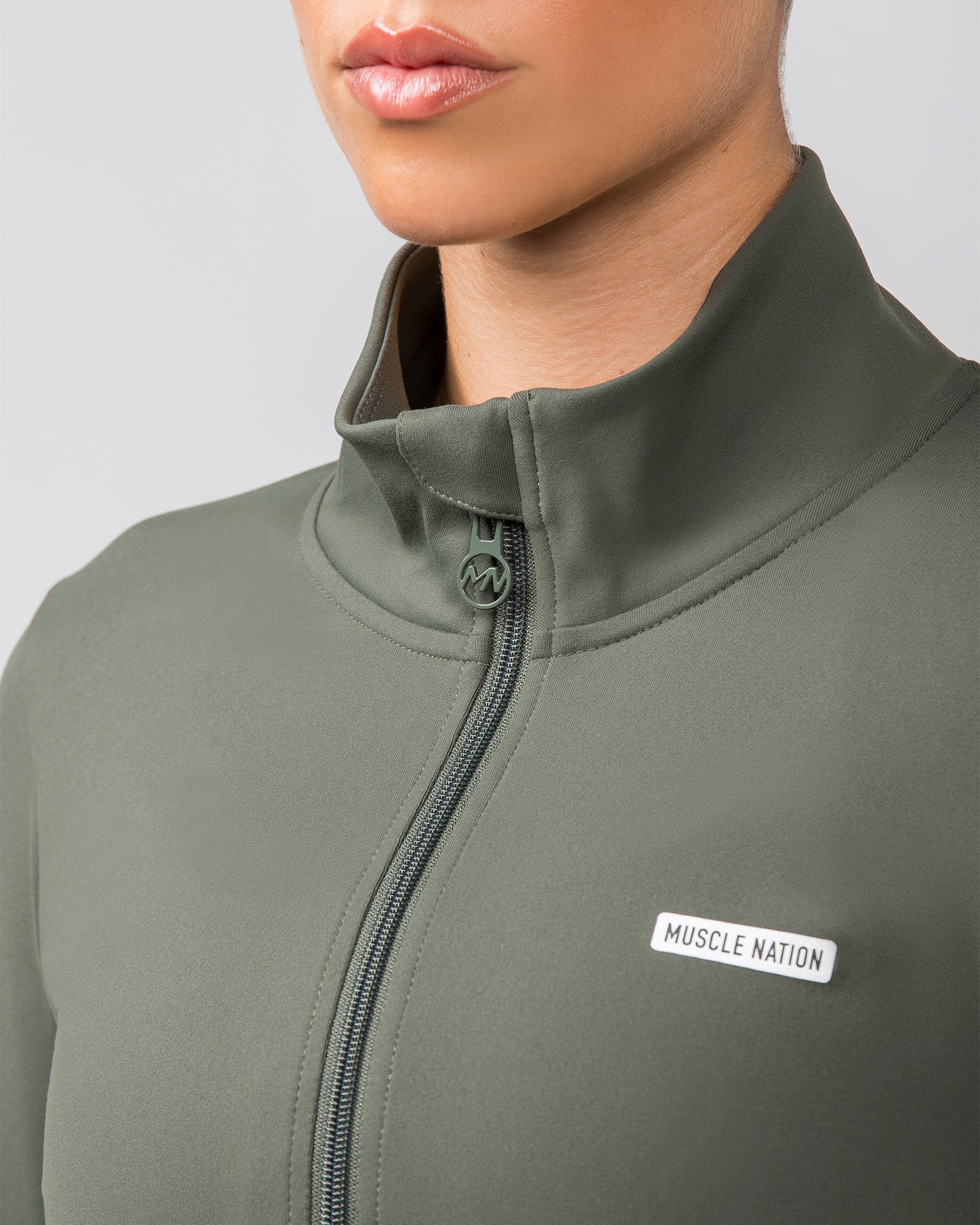 Favourite Zip Through - Eucalyptus-Jackets-XXS-032414EUYPTS-XXS-MNAPPRL29773-6-Muscle Nation