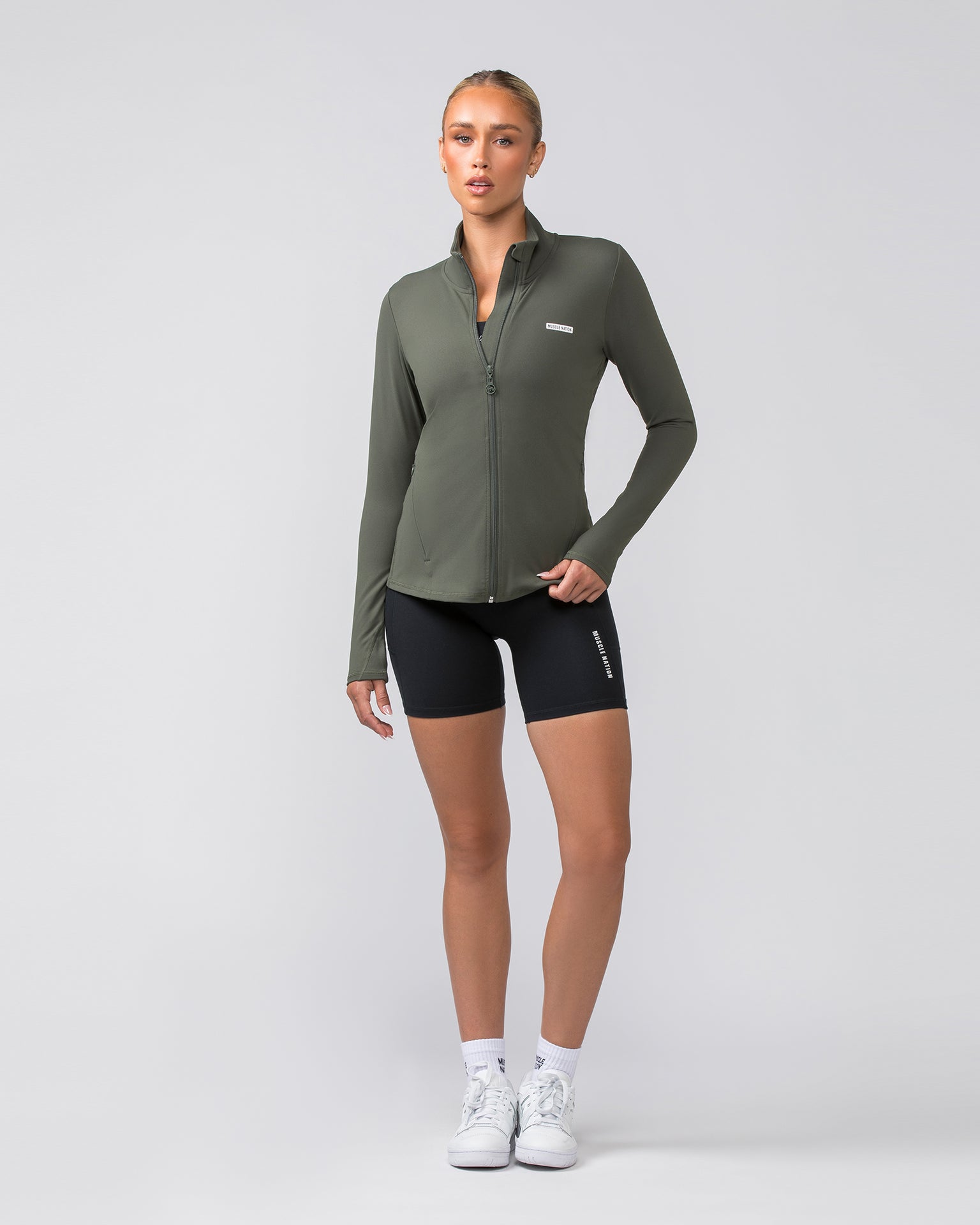 Favourite Zip Through - Eucalyptus-Jackets-XXS-032414EUYPTS-XXS-MNAPPRL29773-7-Muscle Nation